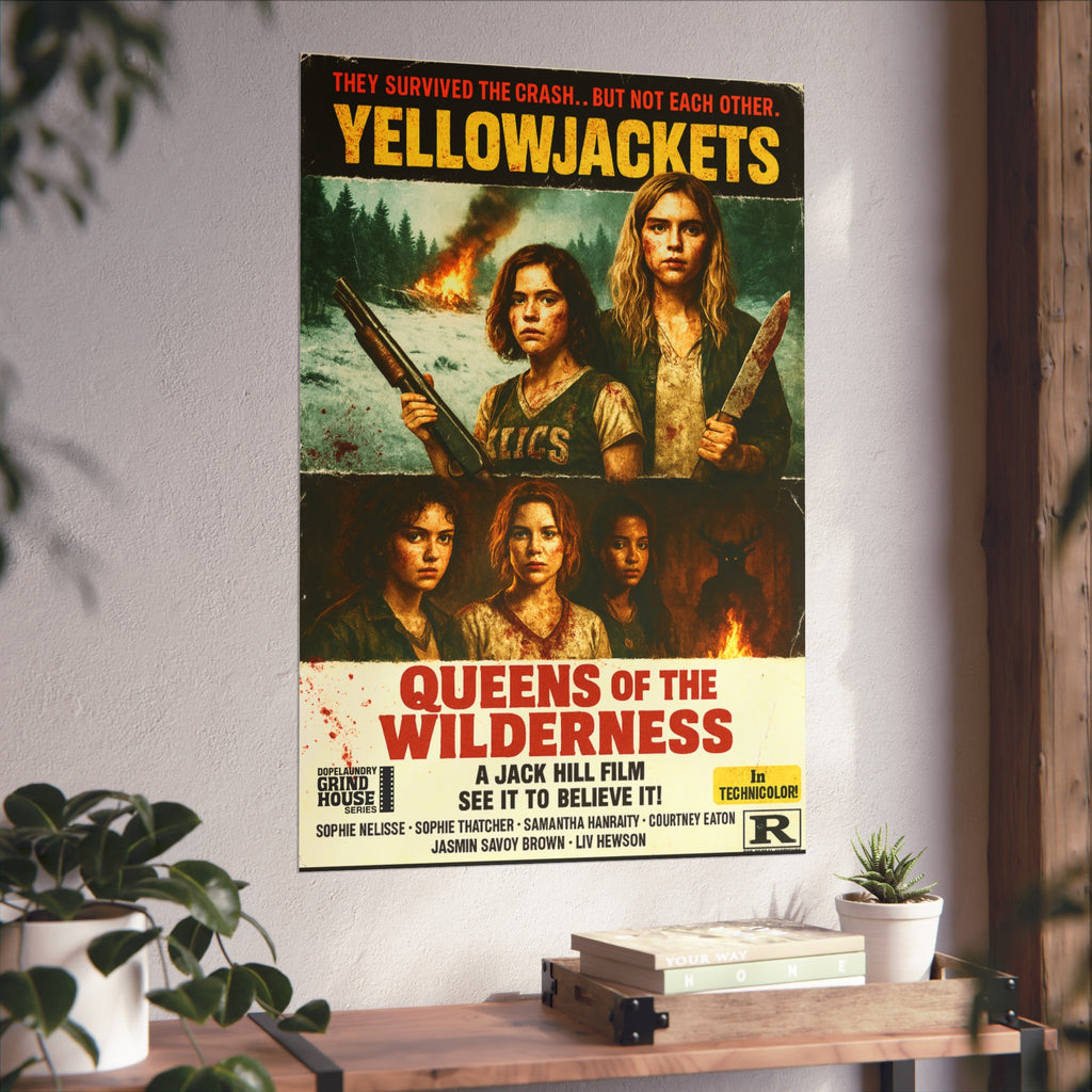 Yellowjackets: Queens of the Wilderness Grind House Inspired Print Unique Gift for Film Lovers, Home Aesthetic