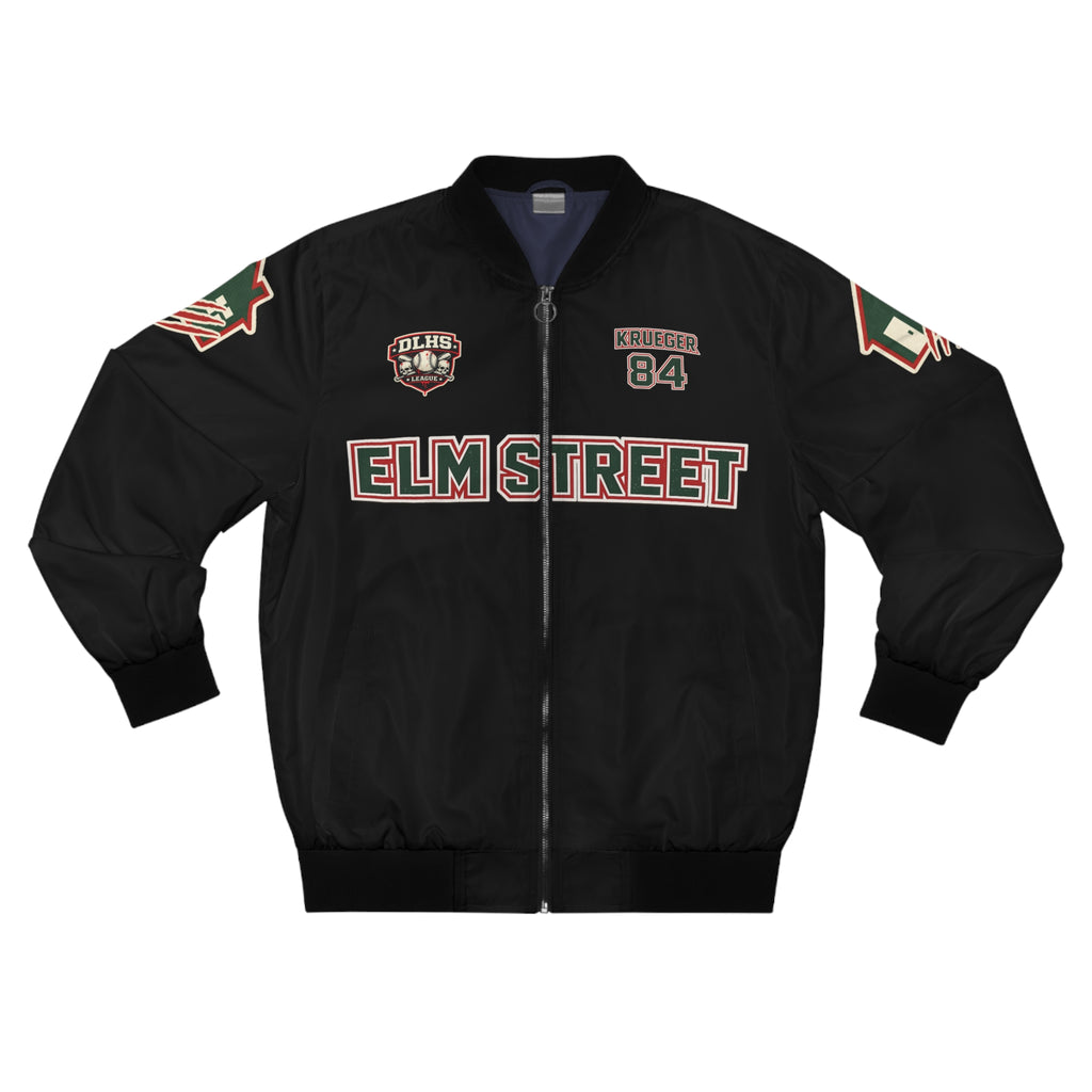 Krueger 84 Horror Bomber Jacket — Freddy Krueger Movie Design