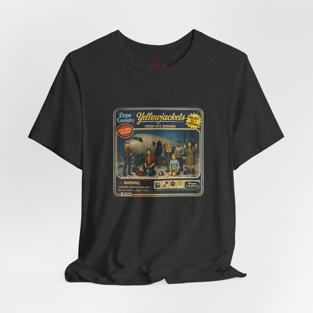 Yellowjackets "Crash Site Playset" Tee — Vintage TV Show Graphic T-Shirt