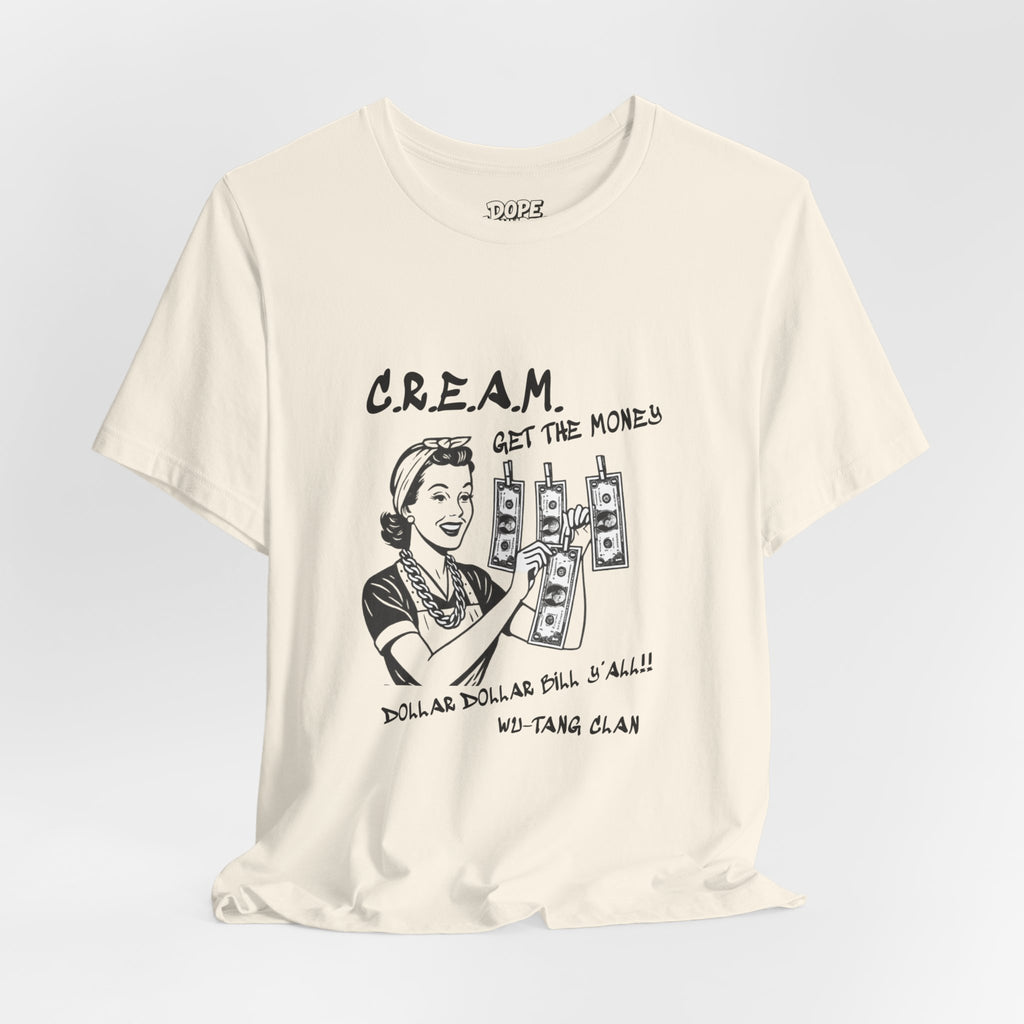 "C.R.E.A.M" (WU-TANG CLAN) - unisex jersey short sleeve tee