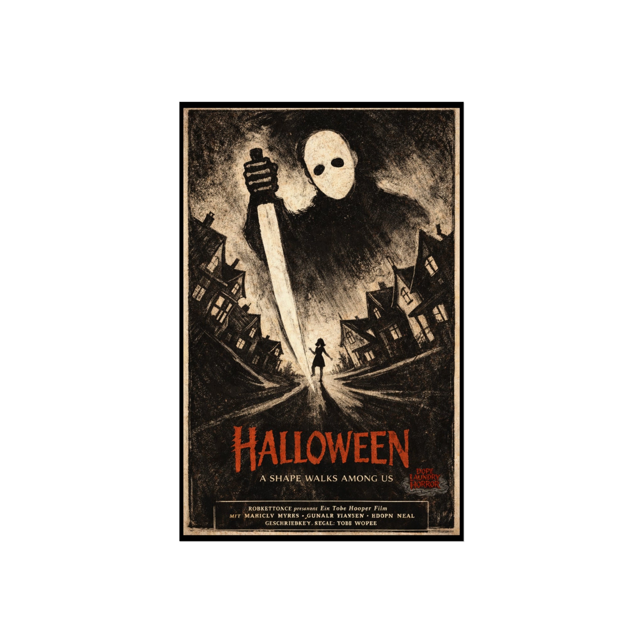 Halloween - German Expressionist Vintage Horror Poster (Fine Art Poster)