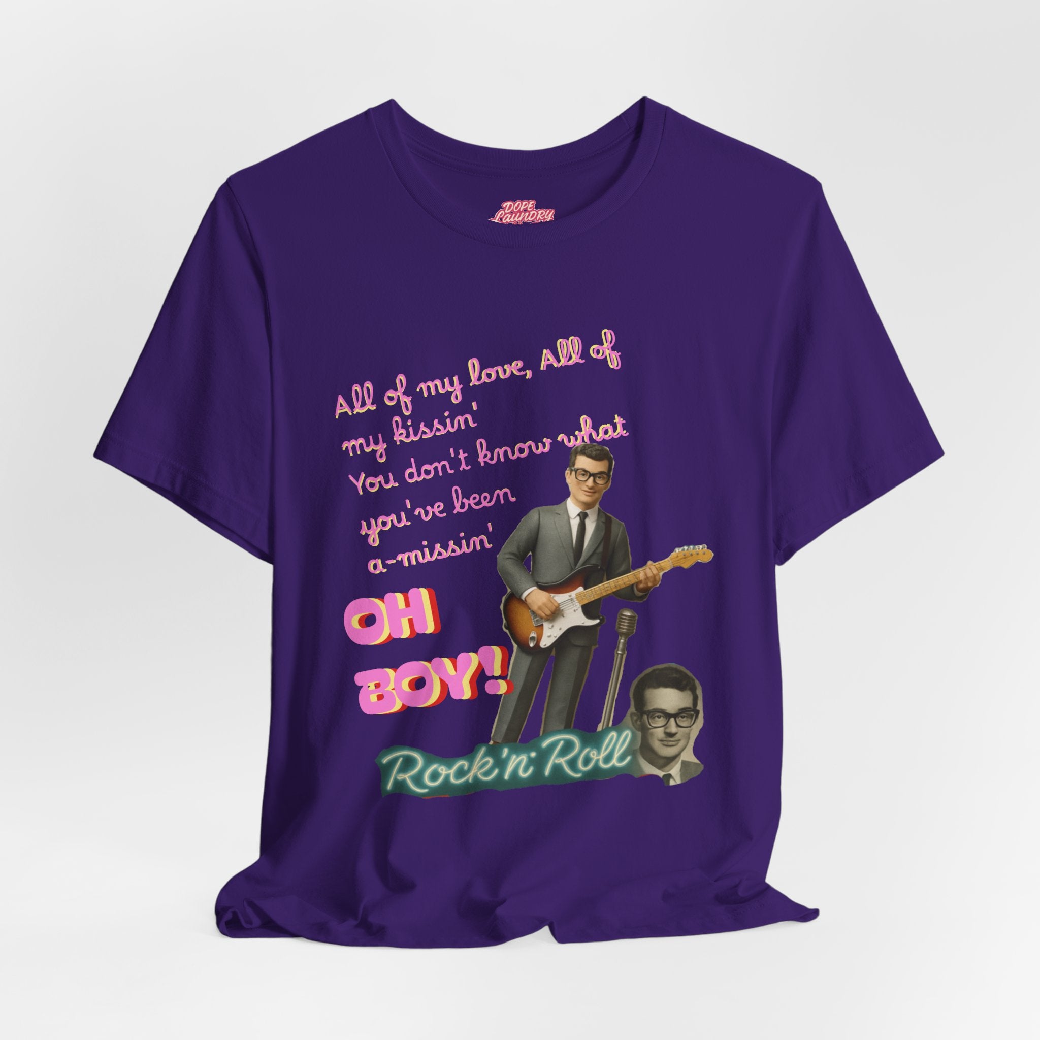 Buddy Holly - Rock n' Roll Legends Retro Music T-Shirt, unisex tee