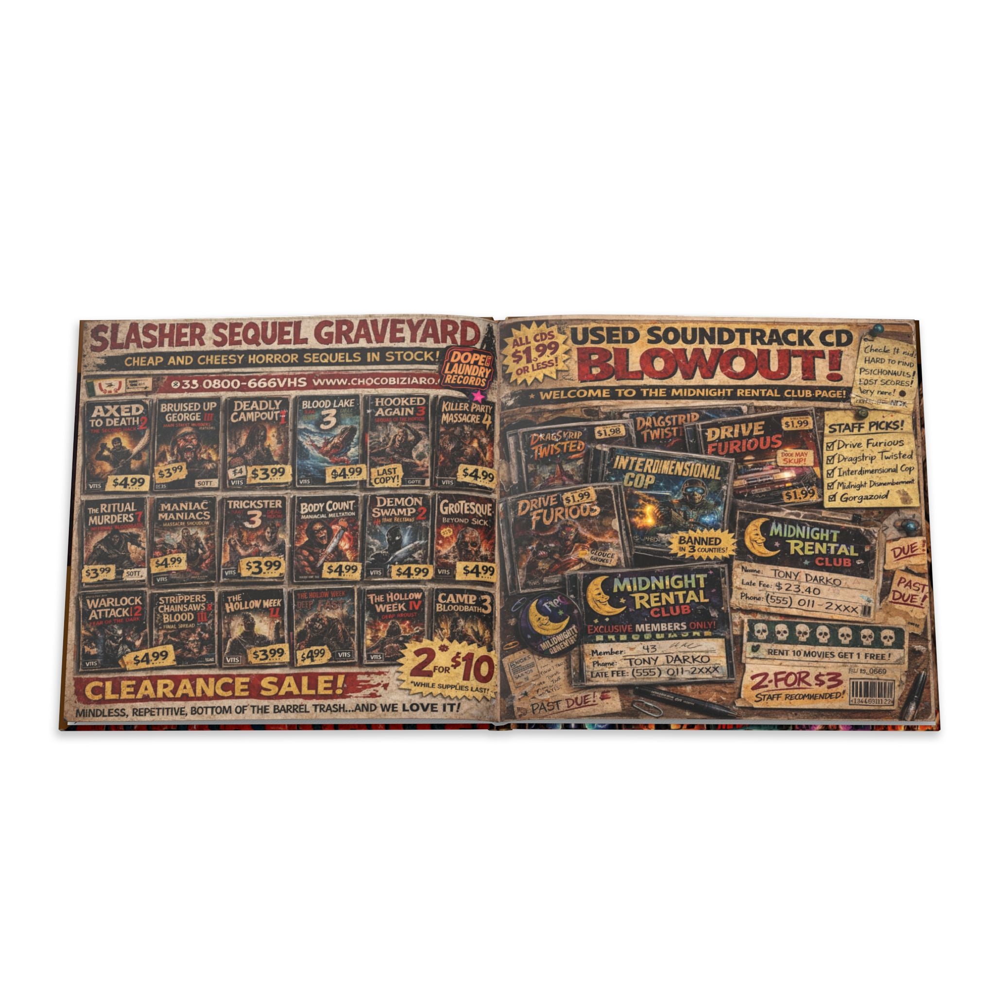 Hardcover Photo Book — Movie Mash-Up Universe: Retro Sci‑Fi Poster Collection