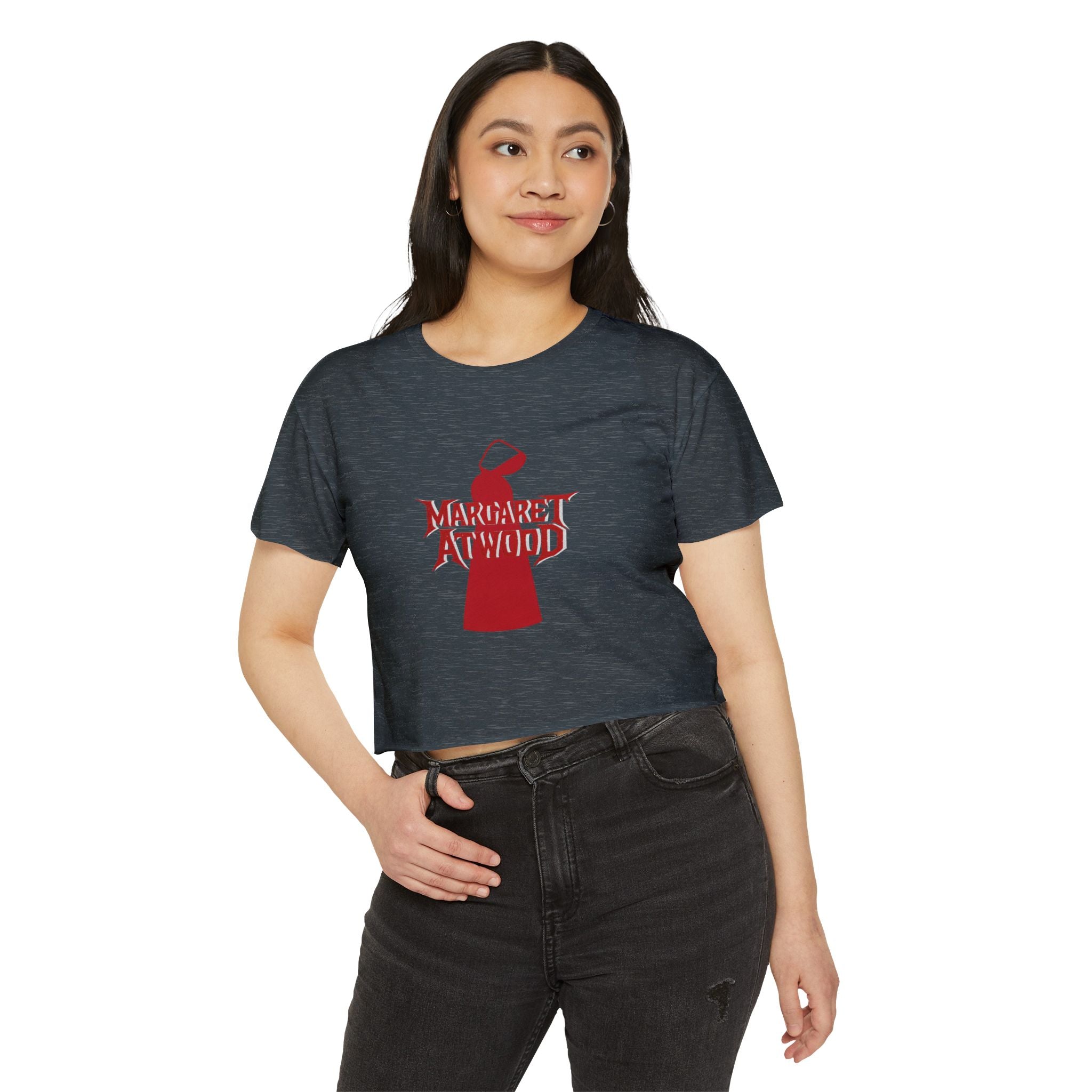 Margaret Atwood Festival Crop Top — Women's Literary Graphic Tee