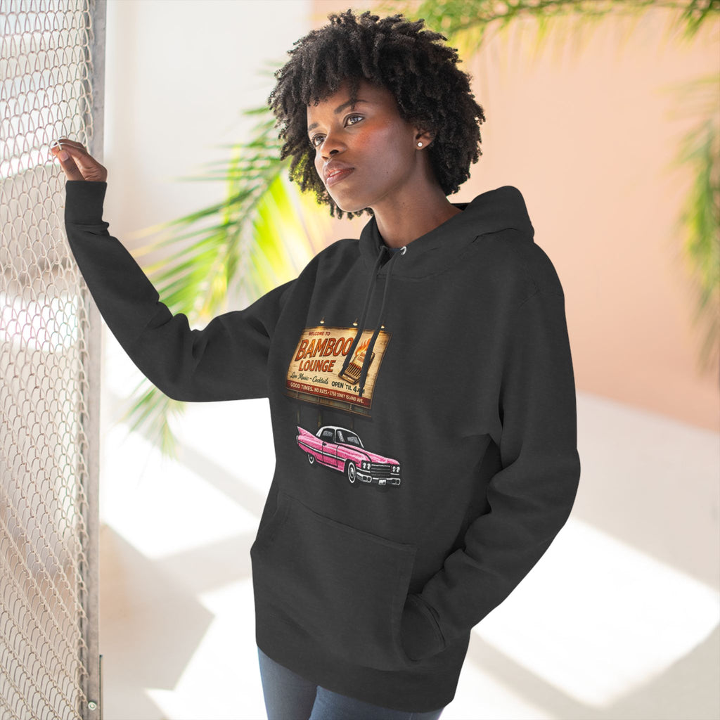 Bamboo Lounge Three-Panel Fleece Hoodie — Bamboo Lounge Graphic Pullover