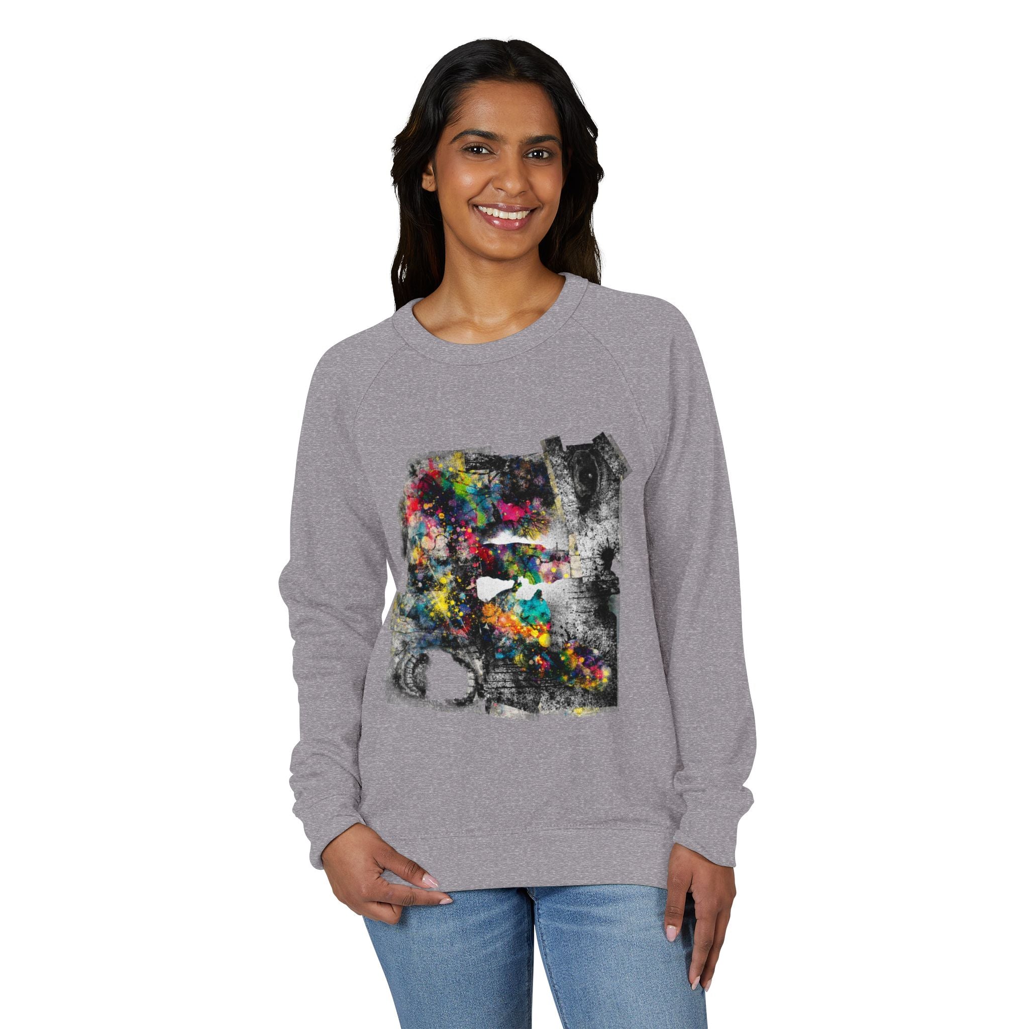 Splatterpaint Raglan Crewneck Sweatshirt
