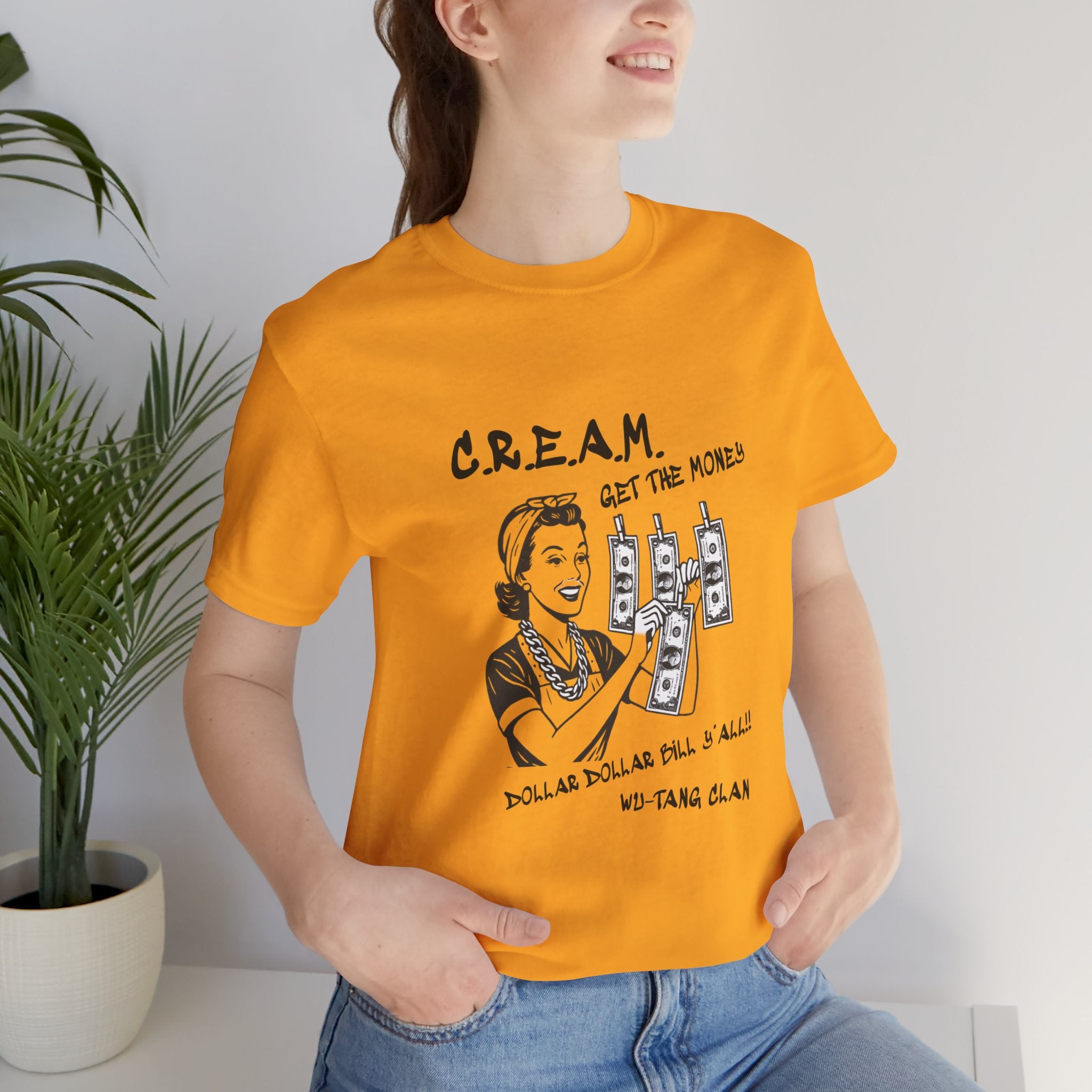 "C.R.E.A.M" (WU-TANG CLAN) - unisex jersey short sleeve tee