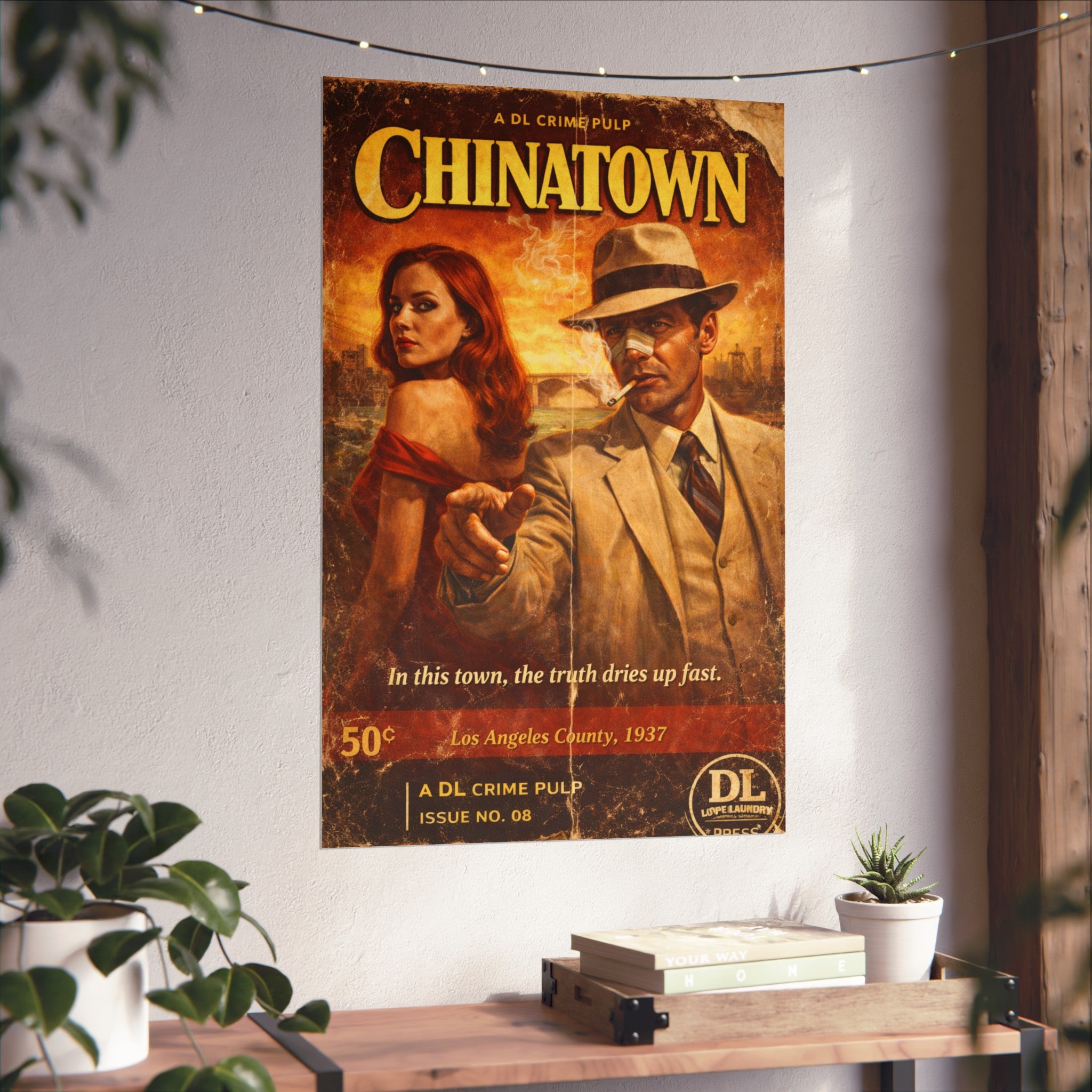 Chinatown - Retro Crime Noir Fine Art Print