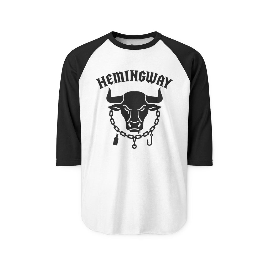 Hemingway Heavy Metal Raglan Shirt — Ernest Hemingway Literary Band Tee