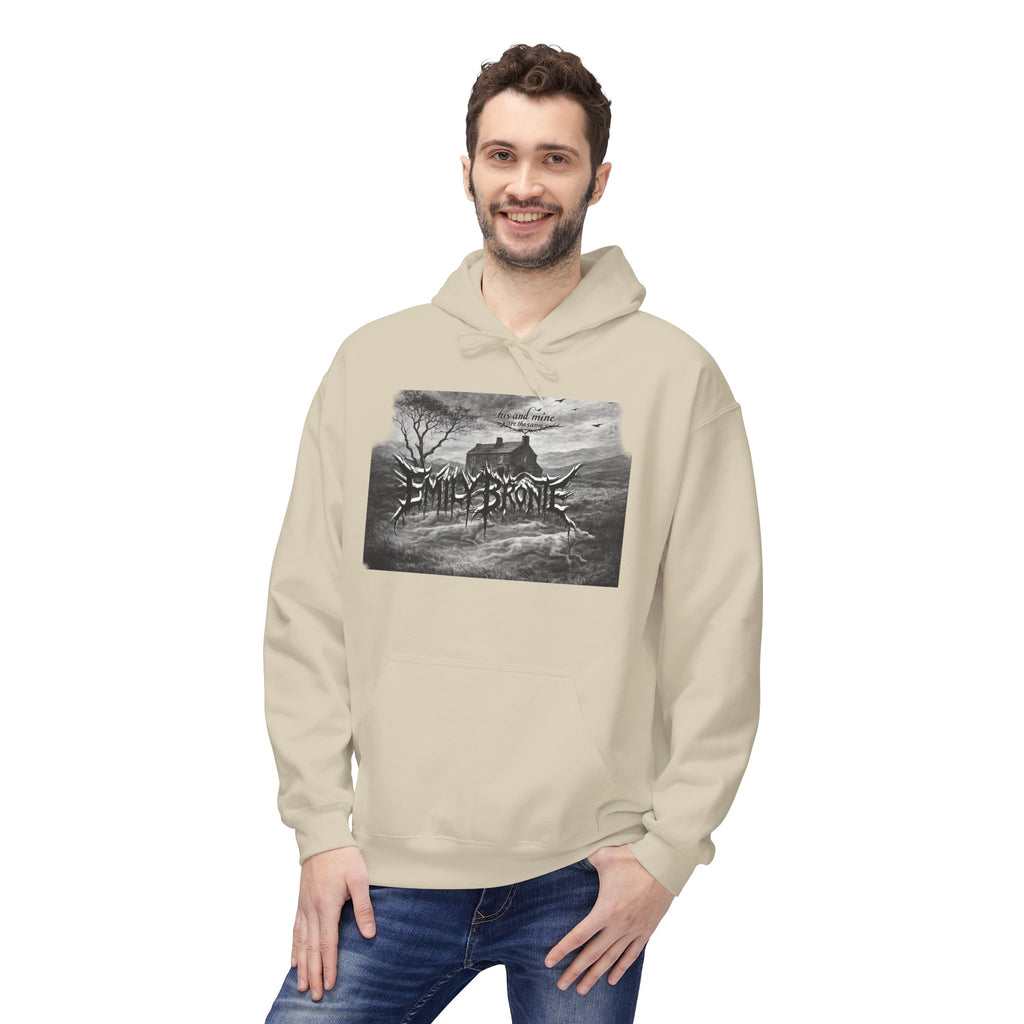 Emily Brontë Gothic Landscape Hoodie — Moody Literary Pullover