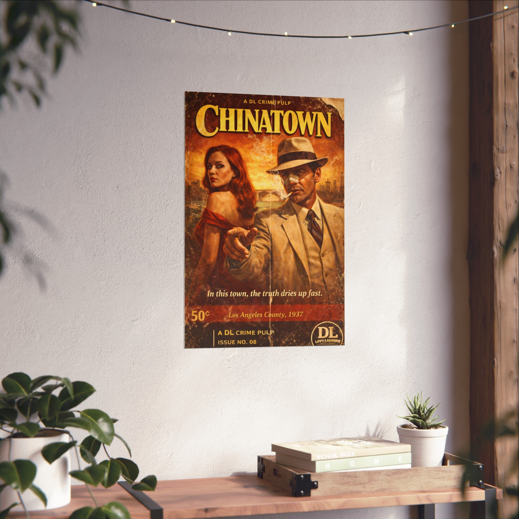 Chinatown - Retro Crime Noir Fine Art Print