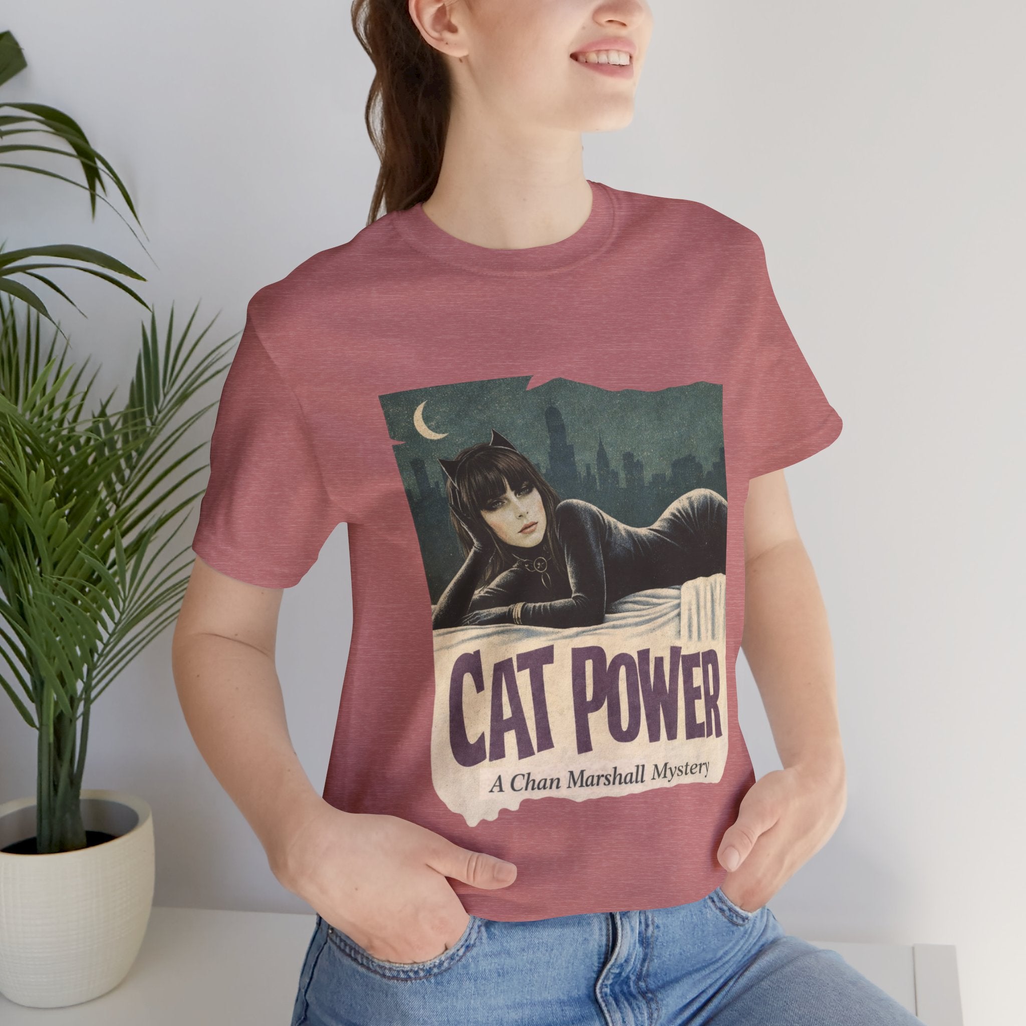 Cat Power Comic Book Tee — Retro Graphic Band Shirt
