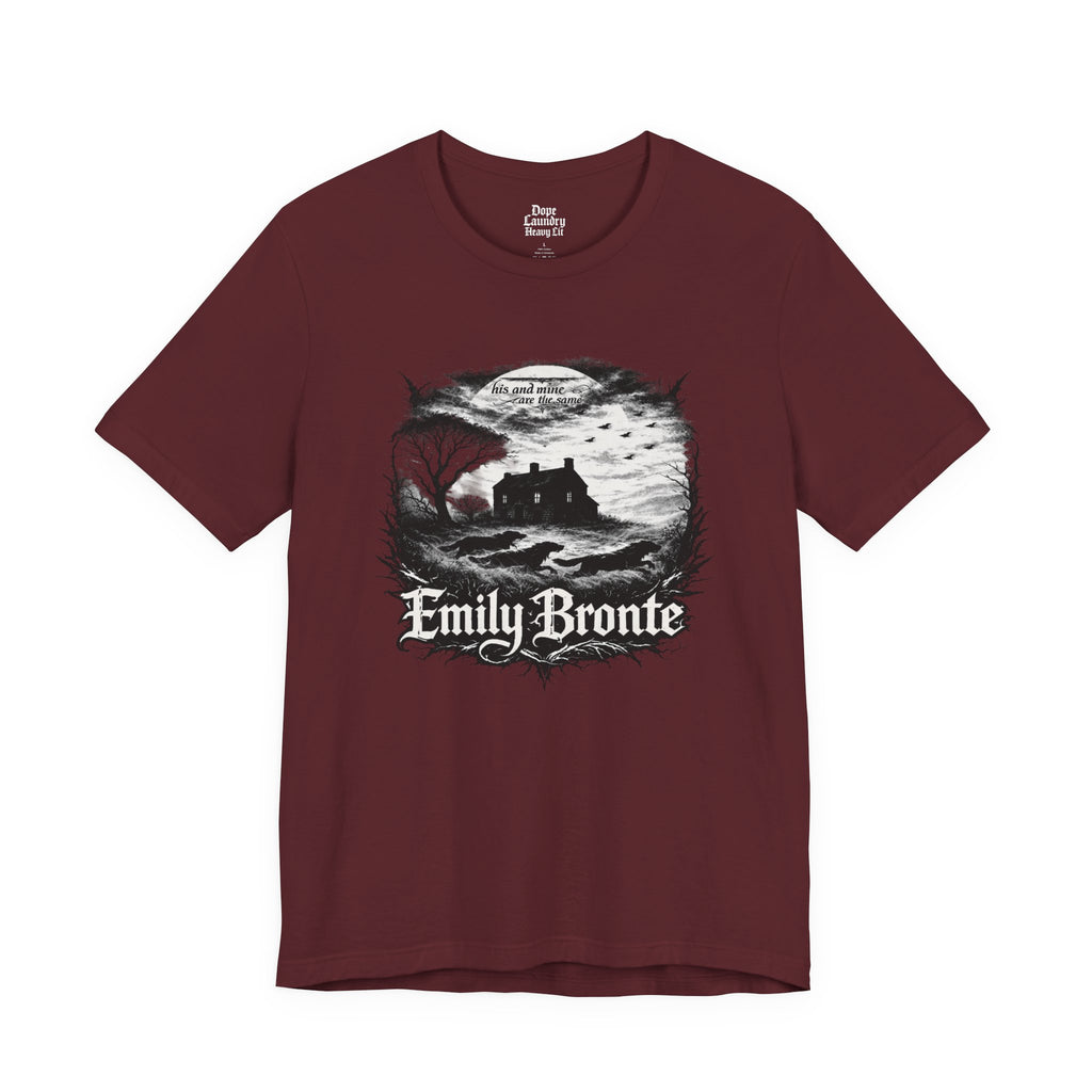 Emily Brontë Vintage Heavy Metal Graphic Tee — Literary Goth T-Shirt