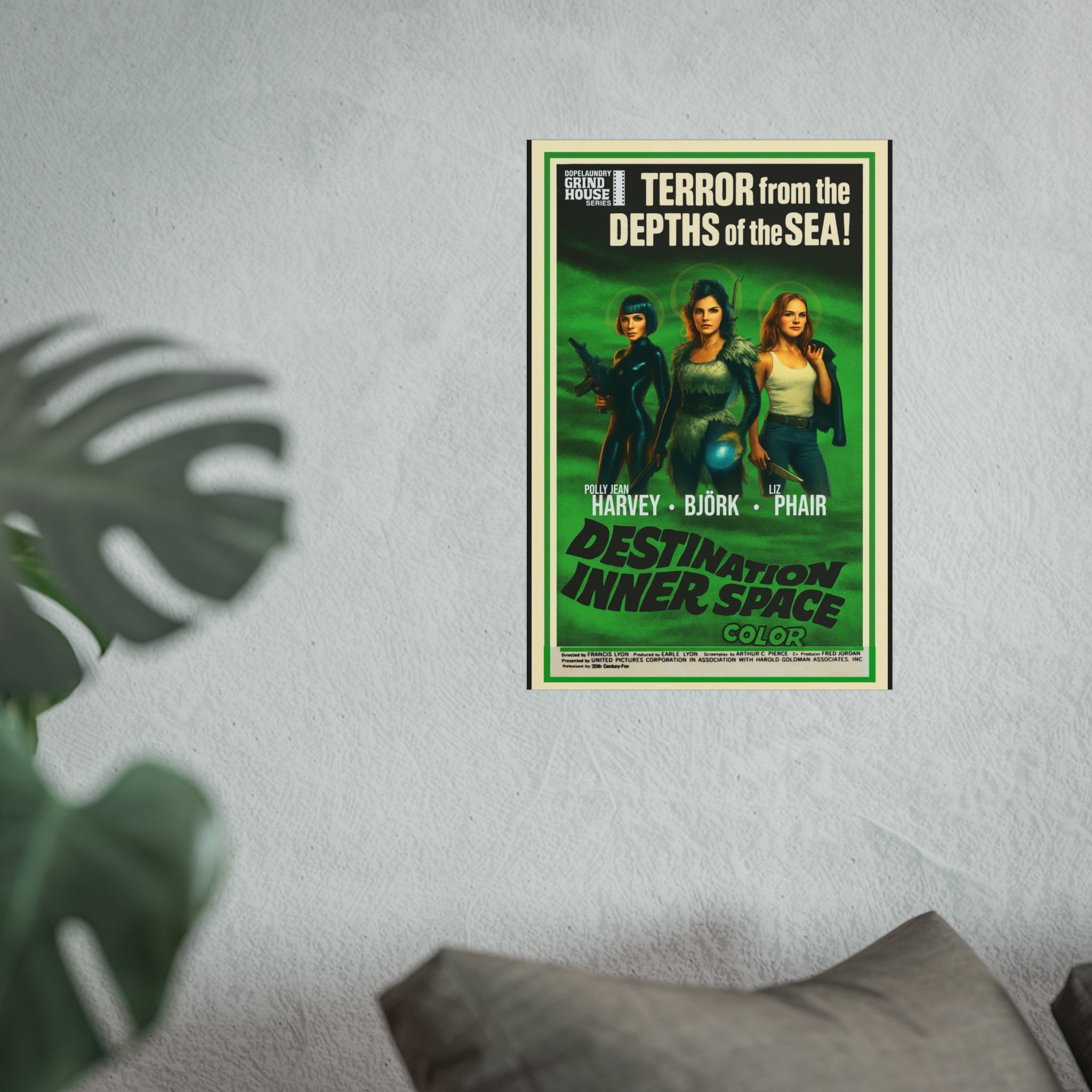 Destination Inner Space Vintage Horror Movie Poster