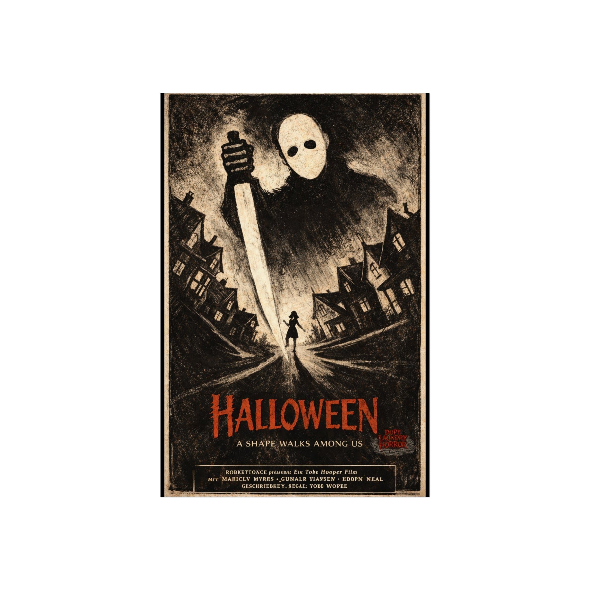 Halloween - German Expressionist Vintage Horror Poster (Fine Art Poster)