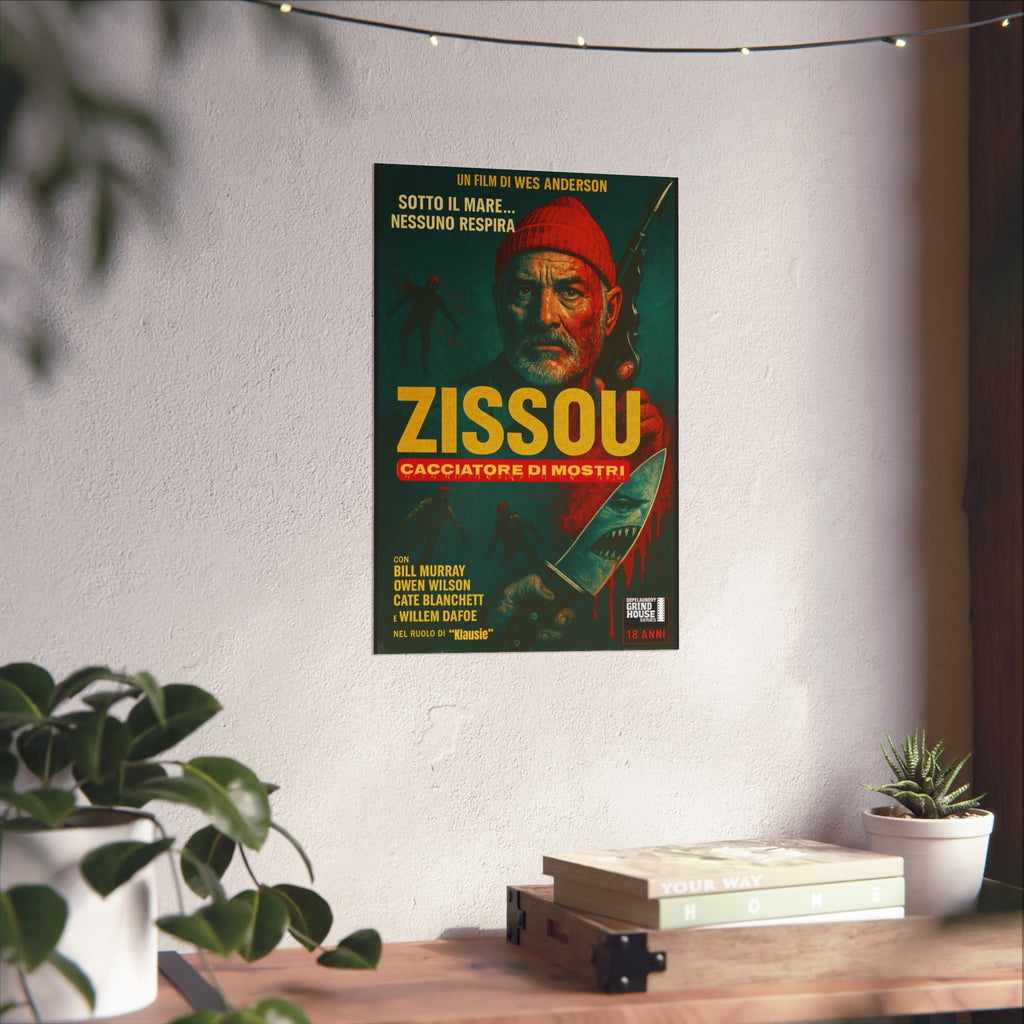 Art Print - Zissou: Cacciatore Di Mosrti Italian Giallo Movie Poster
