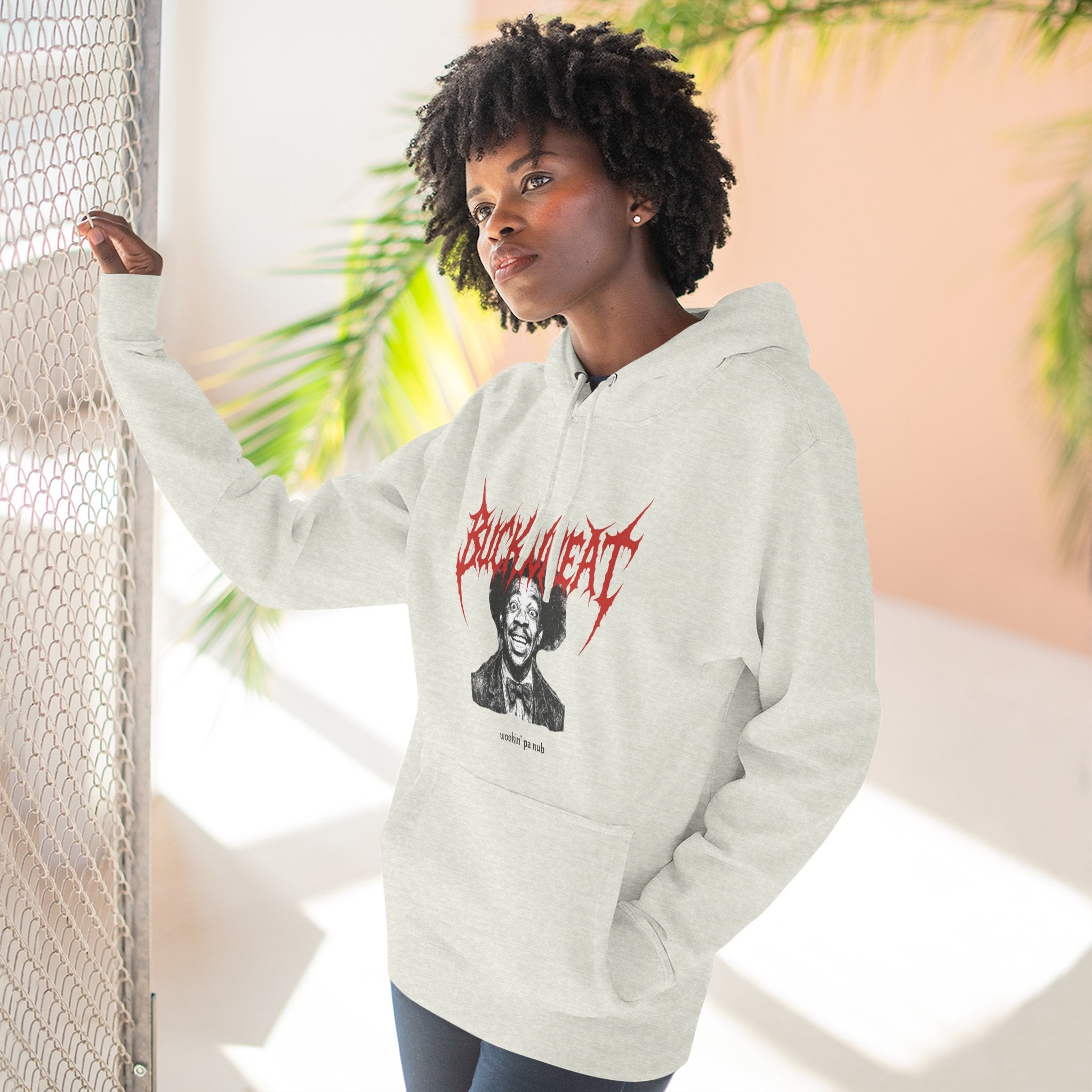 Buckwheat "Wookin' Pa Nub" Death Metal Inspired Fleece Hoodie (SNL, Eddie Murphy)