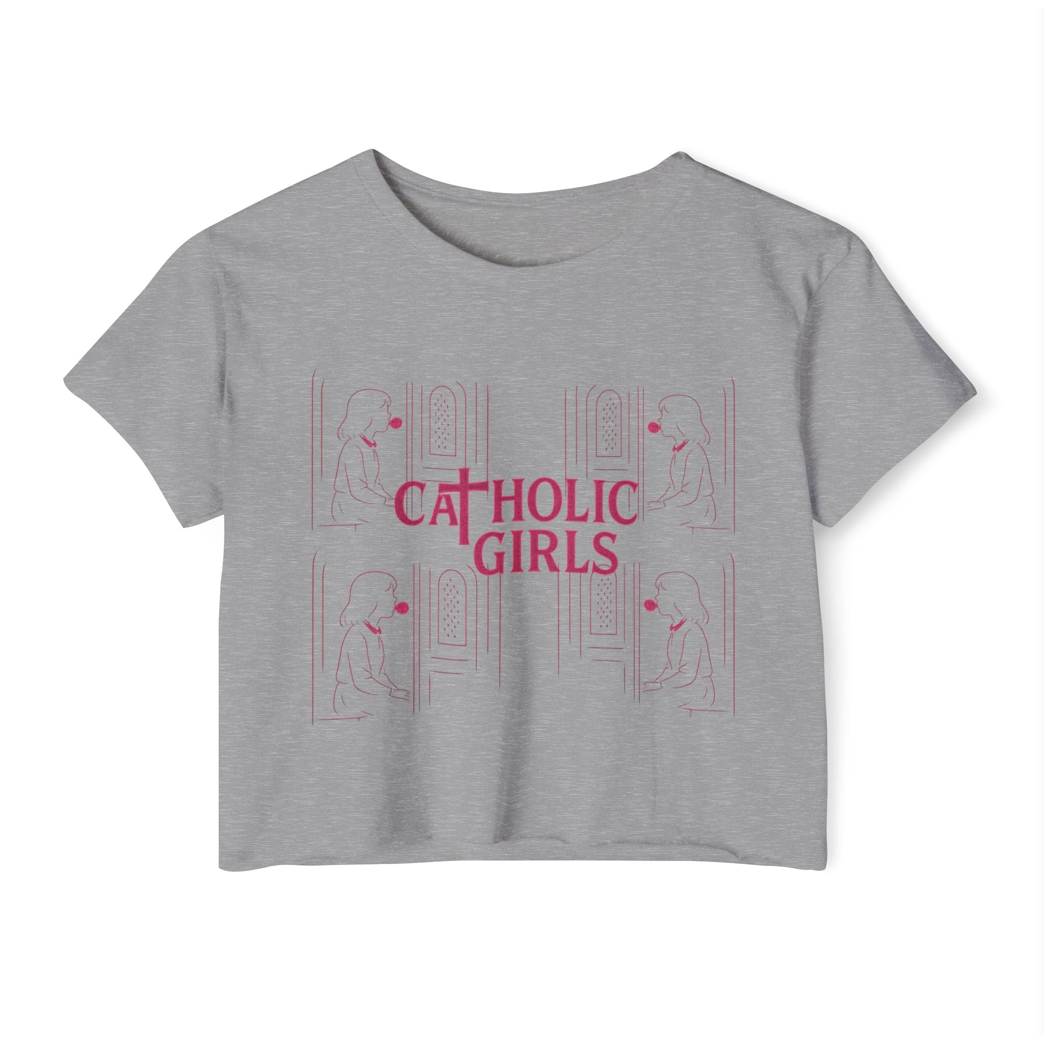 Frank Zappa "Catholic Girls" Festival Crop Top — Women's Graphic Crop Top