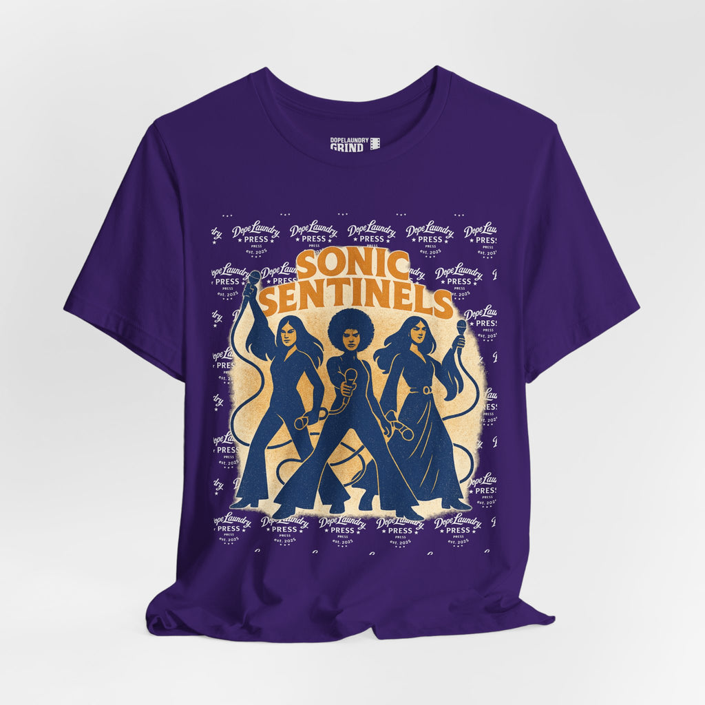 Sonic Sentinels Retro 70s - Unisex Jersey Short Sleeve Tee