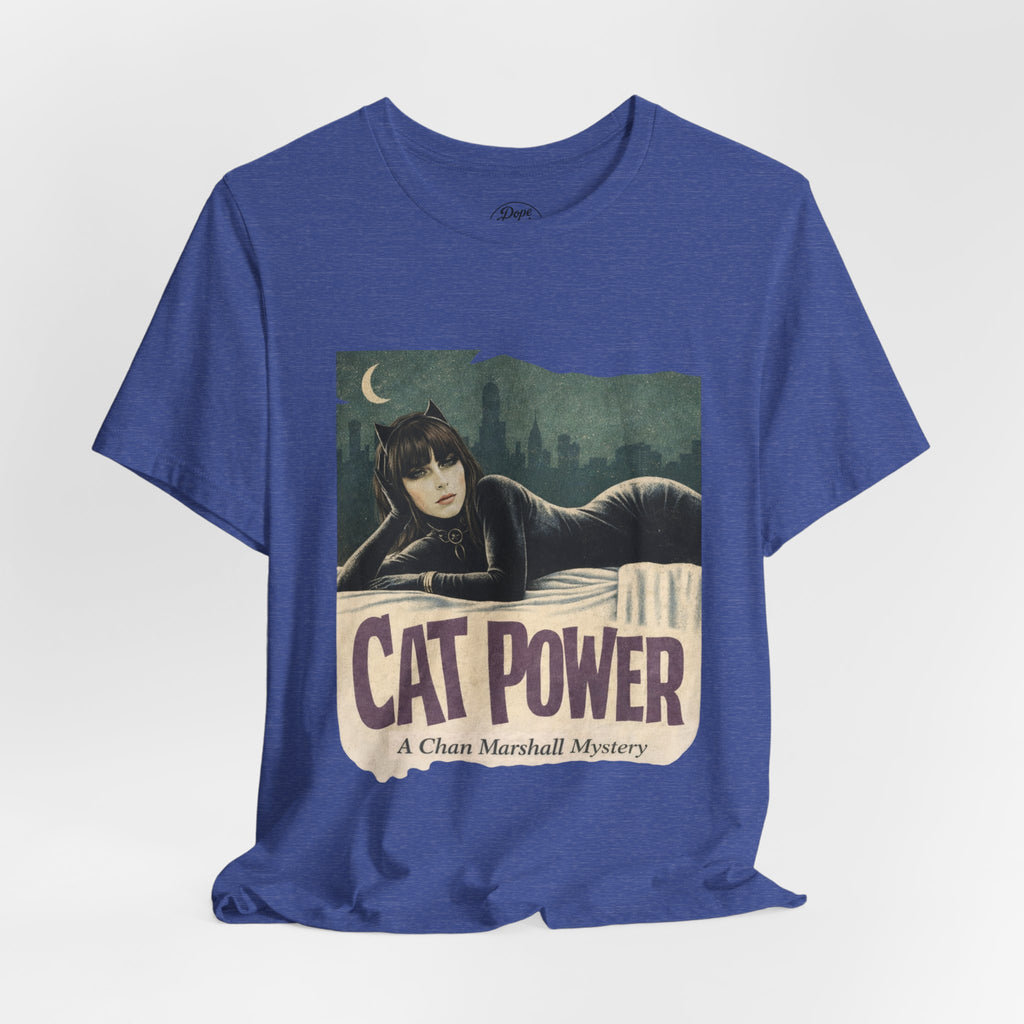 Cat Power Comic Book Tee — Retro Graphic Band Shirt