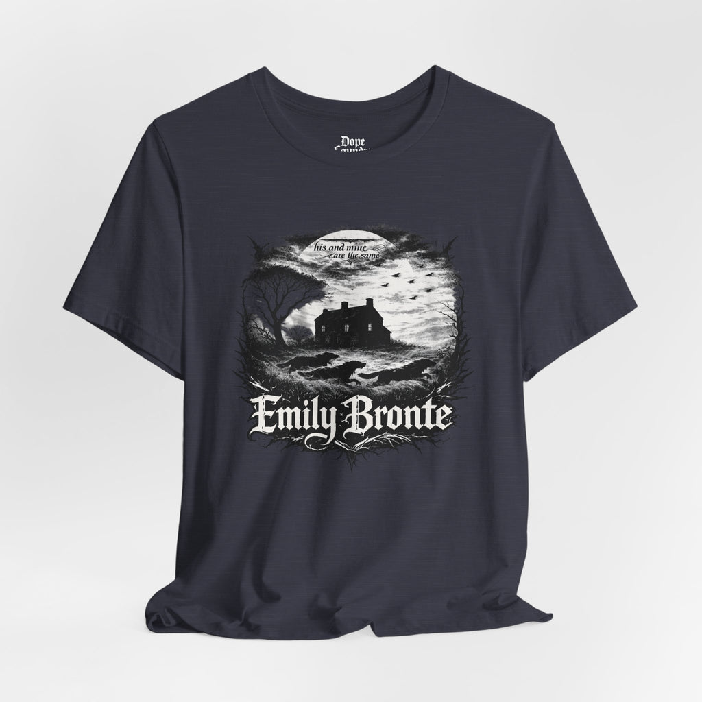 Emily Brontë Vintage Heavy Metal Graphic Tee — Literary Goth T-Shirt