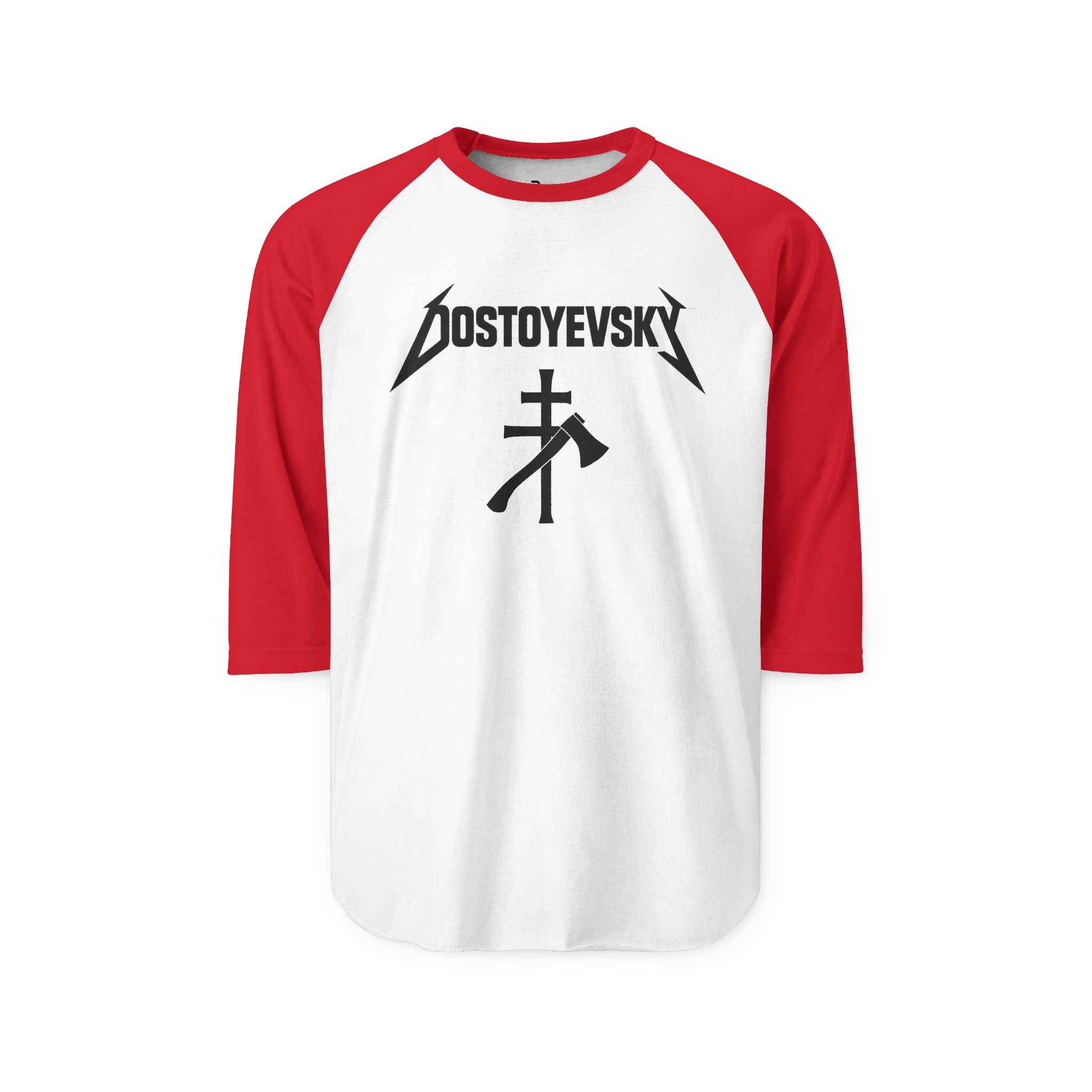 Dostoyevsky Heavy Metal Raglan Shirt — Literary Band Tee