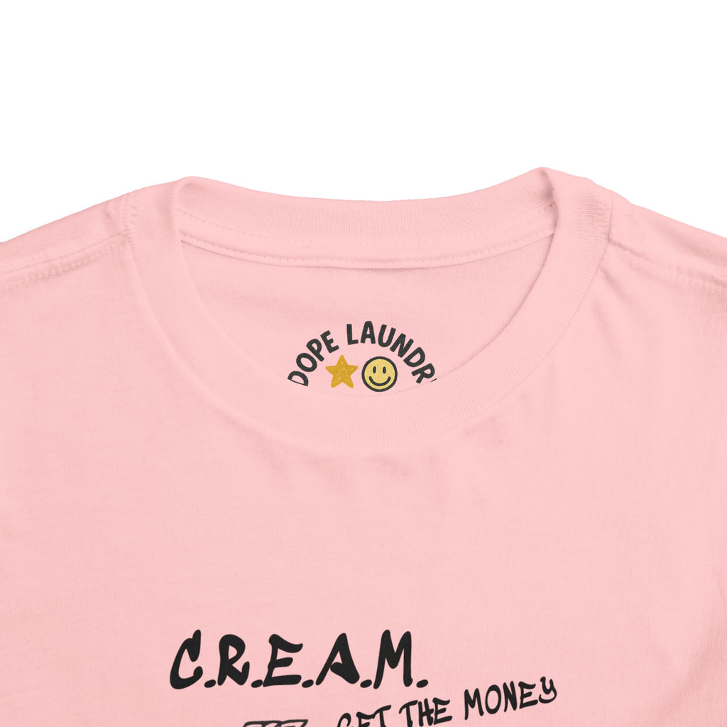 Toddler Tee - C.R.E.A.M. 'Get the Money' Retro Graphic Kids Shirt