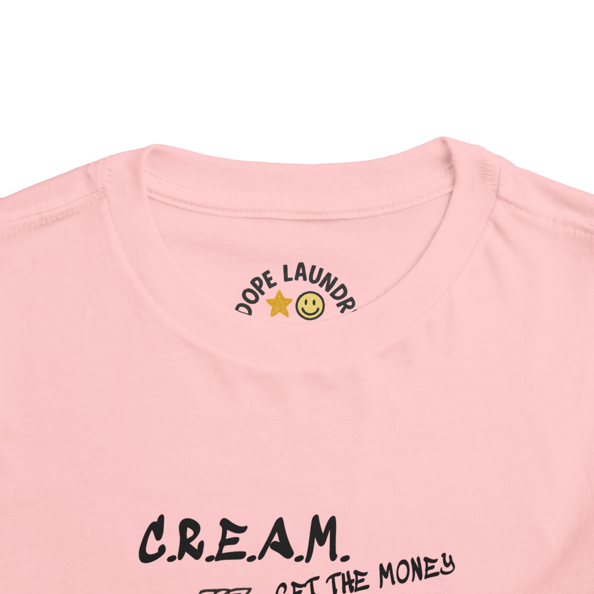 Toddler Tee - C.R.E.A.M. 'Get the Money' Retro Graphic Kids Shirt