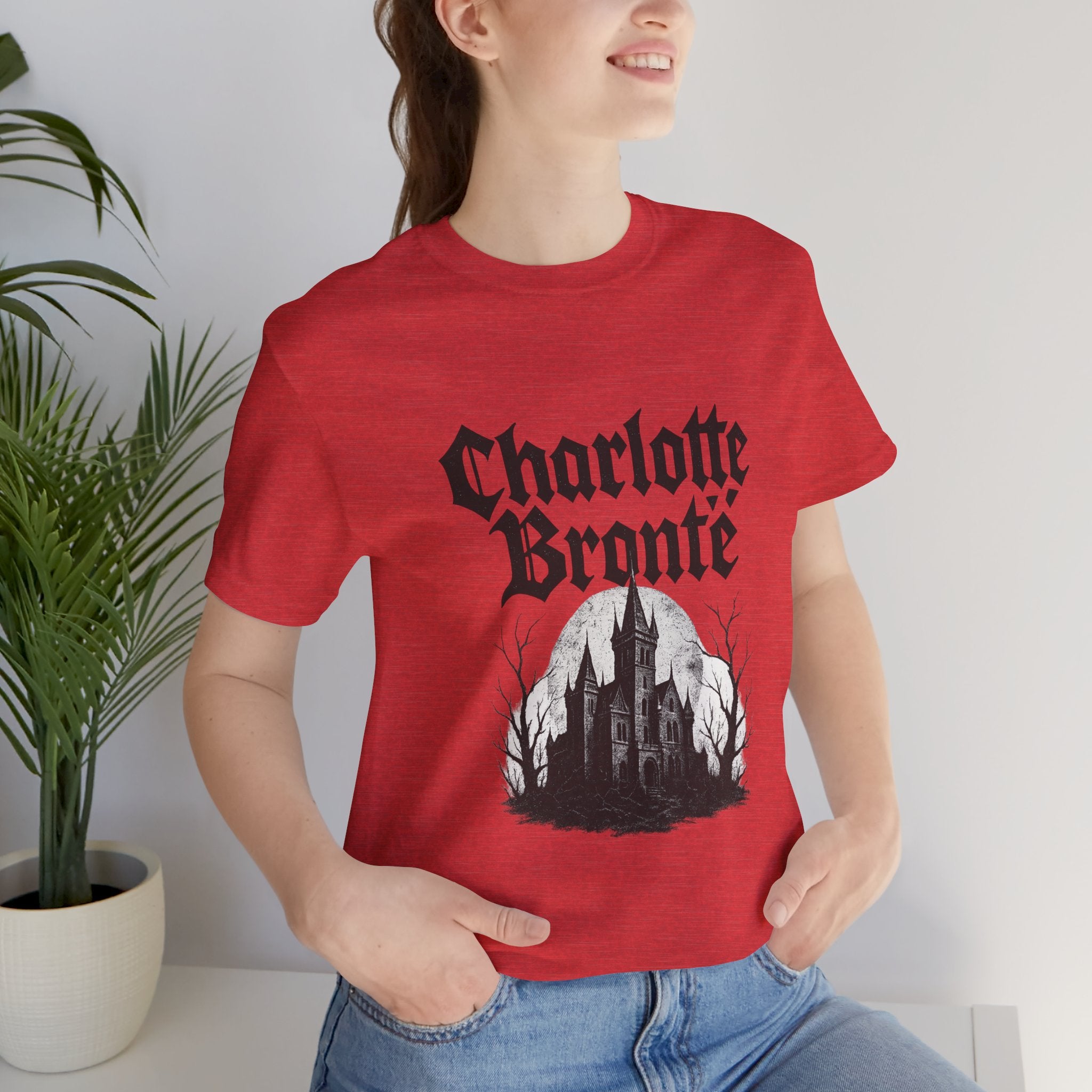 Charlotte Brontë Vintage Heavy Metal Graphic Tee (black ink variant)