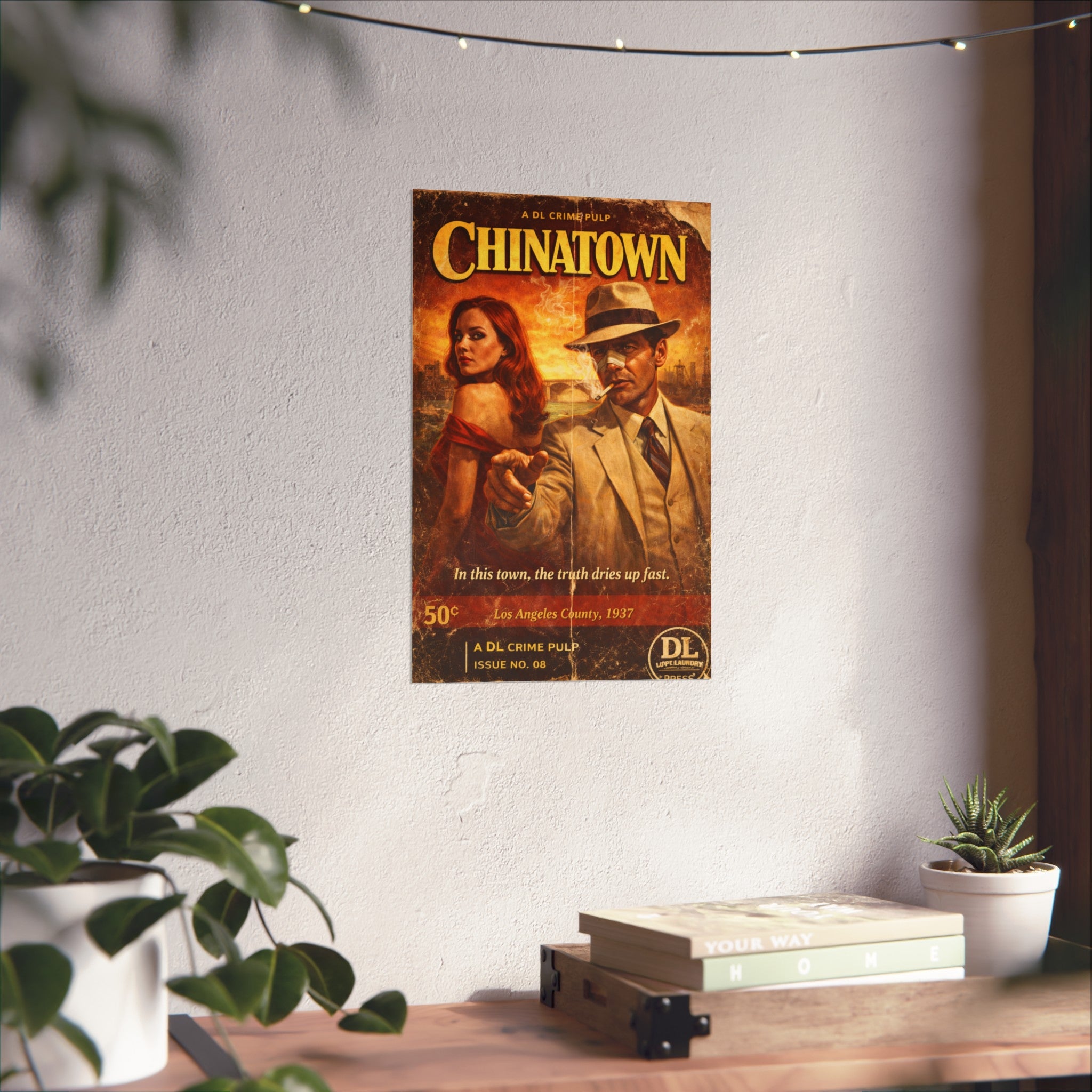 Chinatown - Retro Crime Noir Fine Art Print