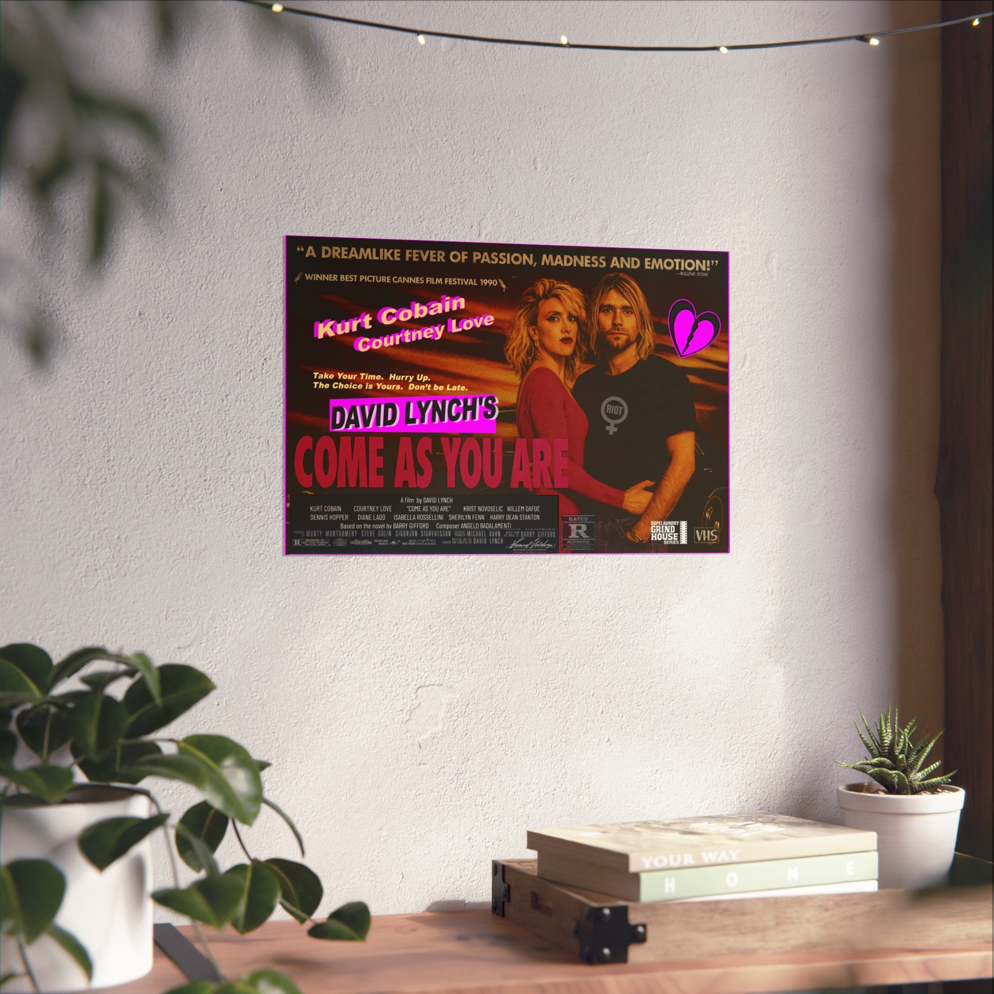 Come as You Are David Lynch Inspired tribute poster