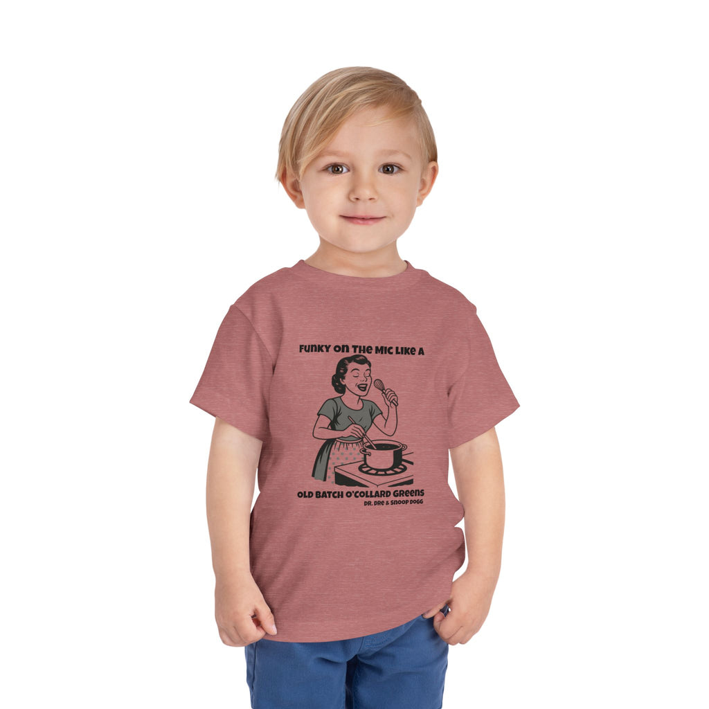 Toddler Tee - Funky on the Mic - Retro Graphic Kids Shirt