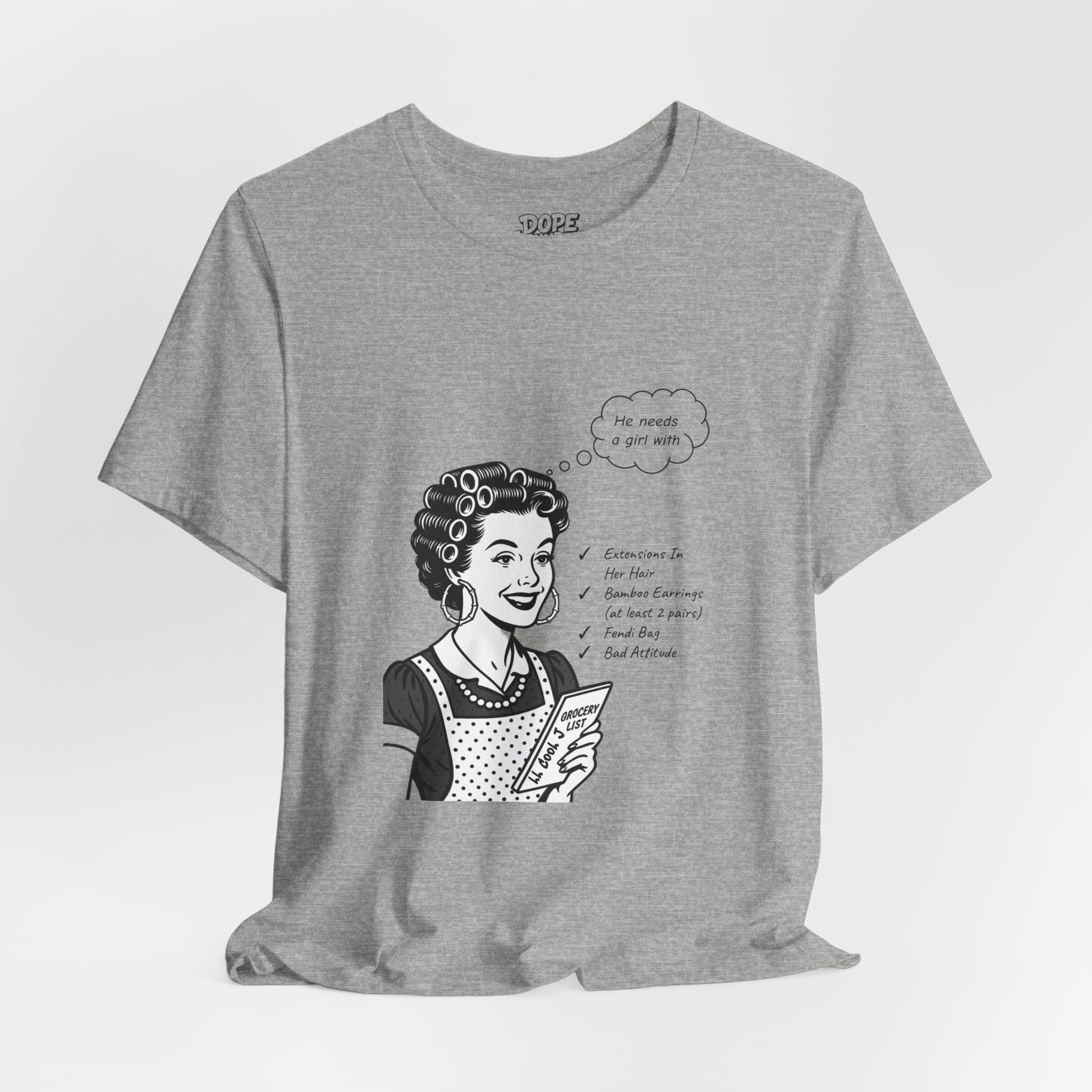 LL Cool J Music Mash-up/ Vintage 50s Housewife - "Around the Way Girl" Unisex Tee