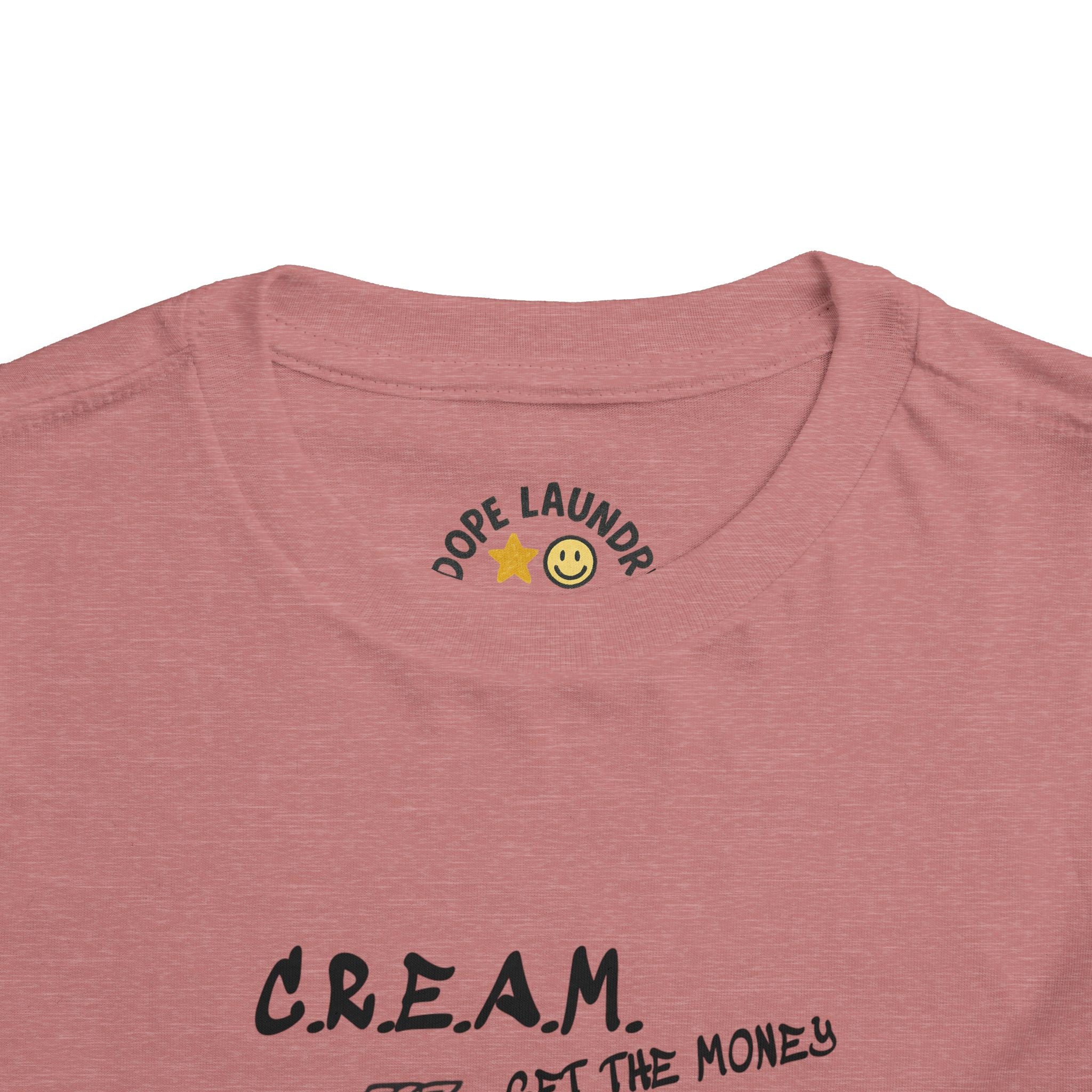 Toddler Tee - C.R.E.A.M. 'Get the Money' Retro Graphic Kids Shirt