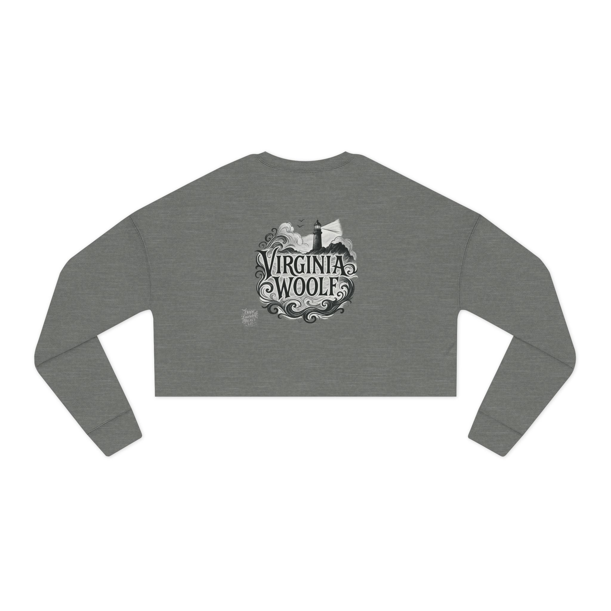 Virginia Woolf - "I have had my vision" Cropped Sweatshirt