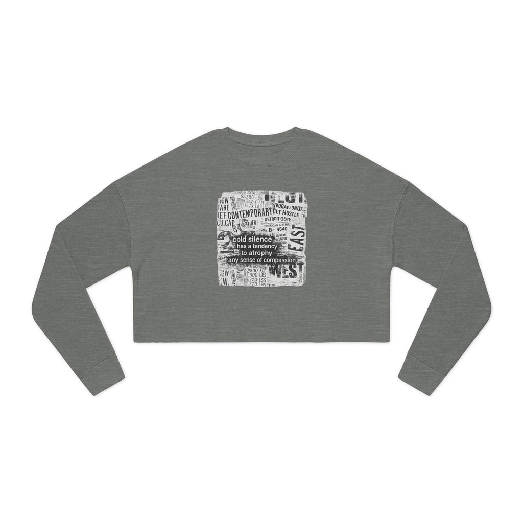 cold silence - cropped sweatshirt