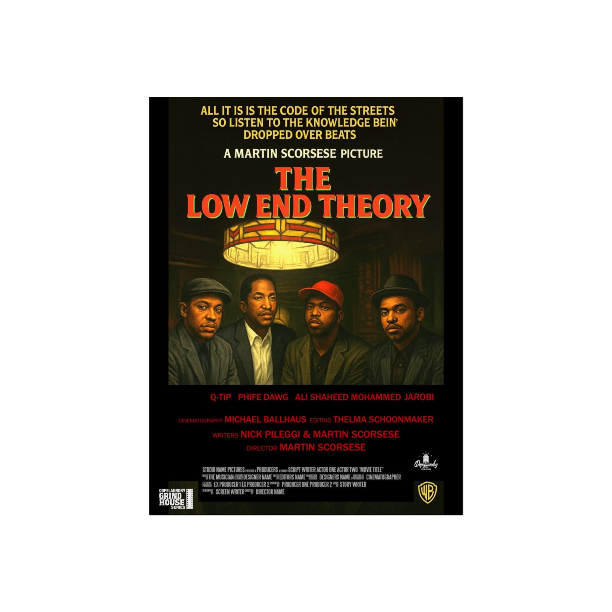 Fine Art Posters - The Low End Theory Grind House Print (Goodfellas, Scorsese) - Film Lovers Home Decor