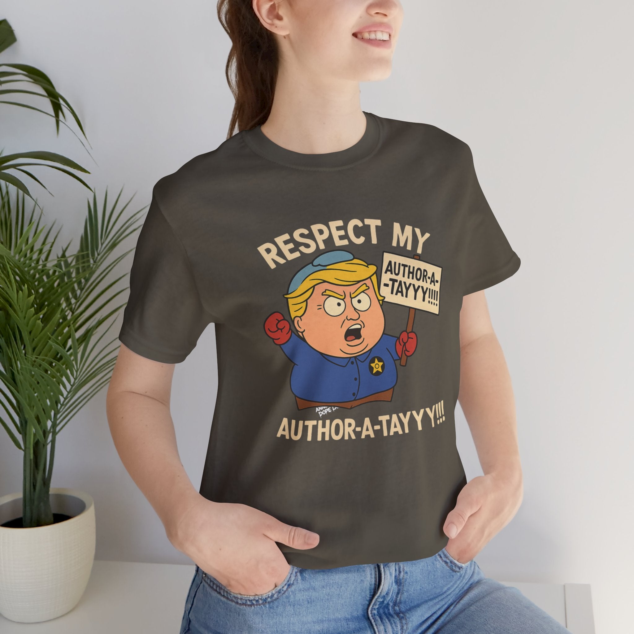Unisex Tee - 'Respect My Author-a-tayyy' Dope Laundry Protest Series - LGBTQ+, No More Kings