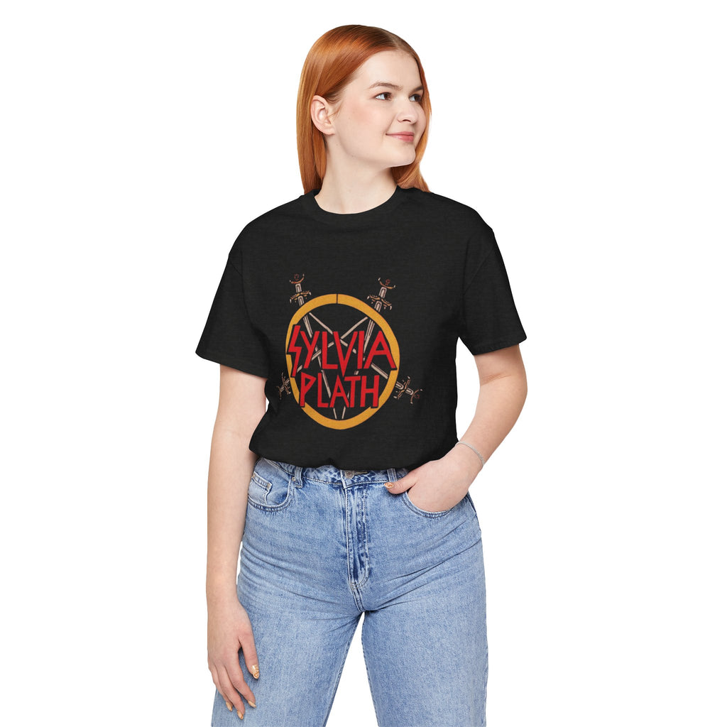 Sylvia Plath Heavy Metal Vintage Graphic Tee
