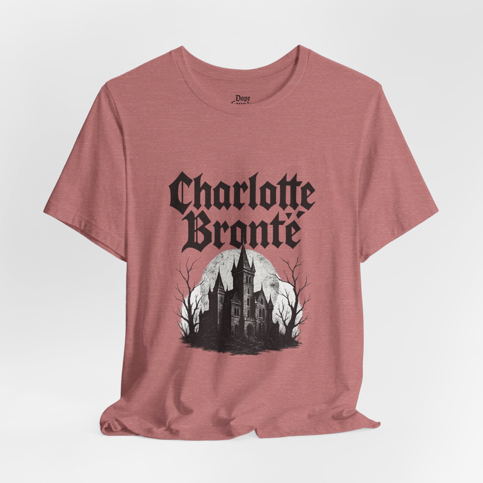 Charlotte Brontë Vintage Heavy Metal Graphic Tee (black ink variant)