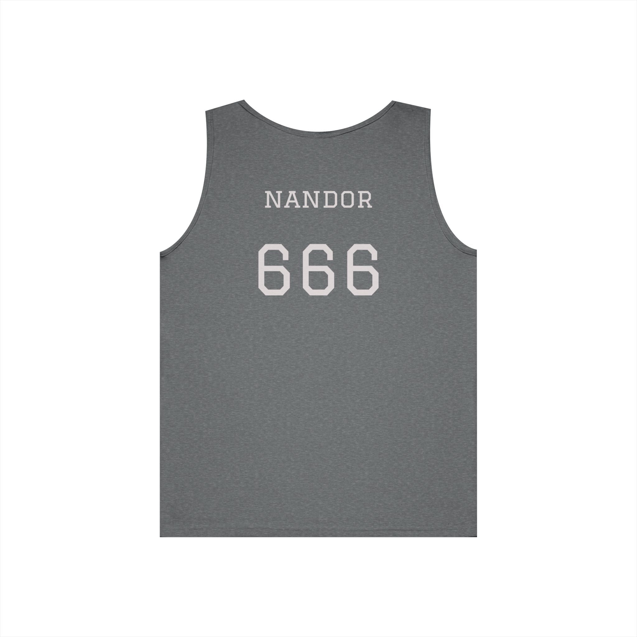 Nandor Al Quolanudar Basketball tank top (What we do in the shadows) - (2 sided) Unisex Heavy Cotton Tank Top