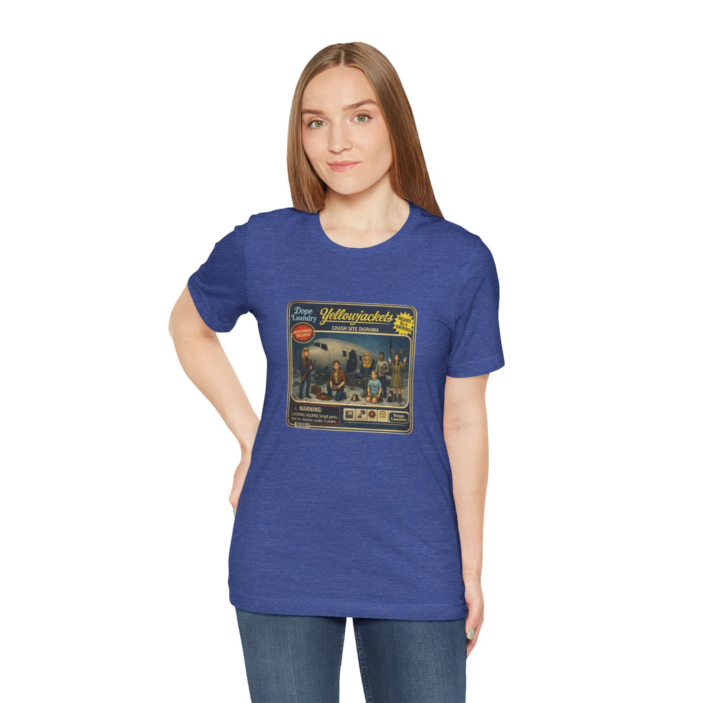 Yellowjackets "Crash Site Playset" Tee — Vintage TV Show Graphic T-Shirt