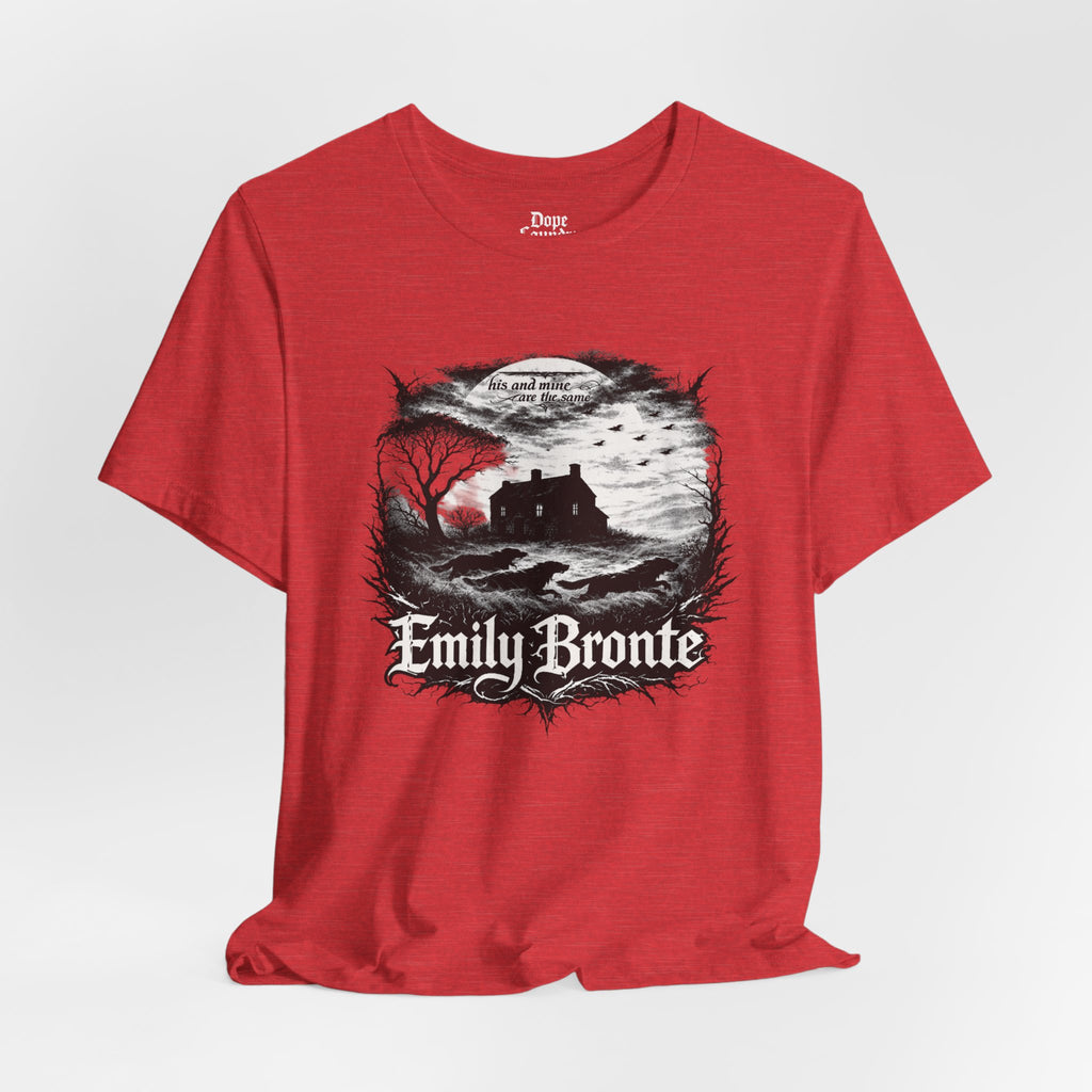Emily Brontë Vintage Heavy Metal Graphic Tee — Literary Goth T-Shirt