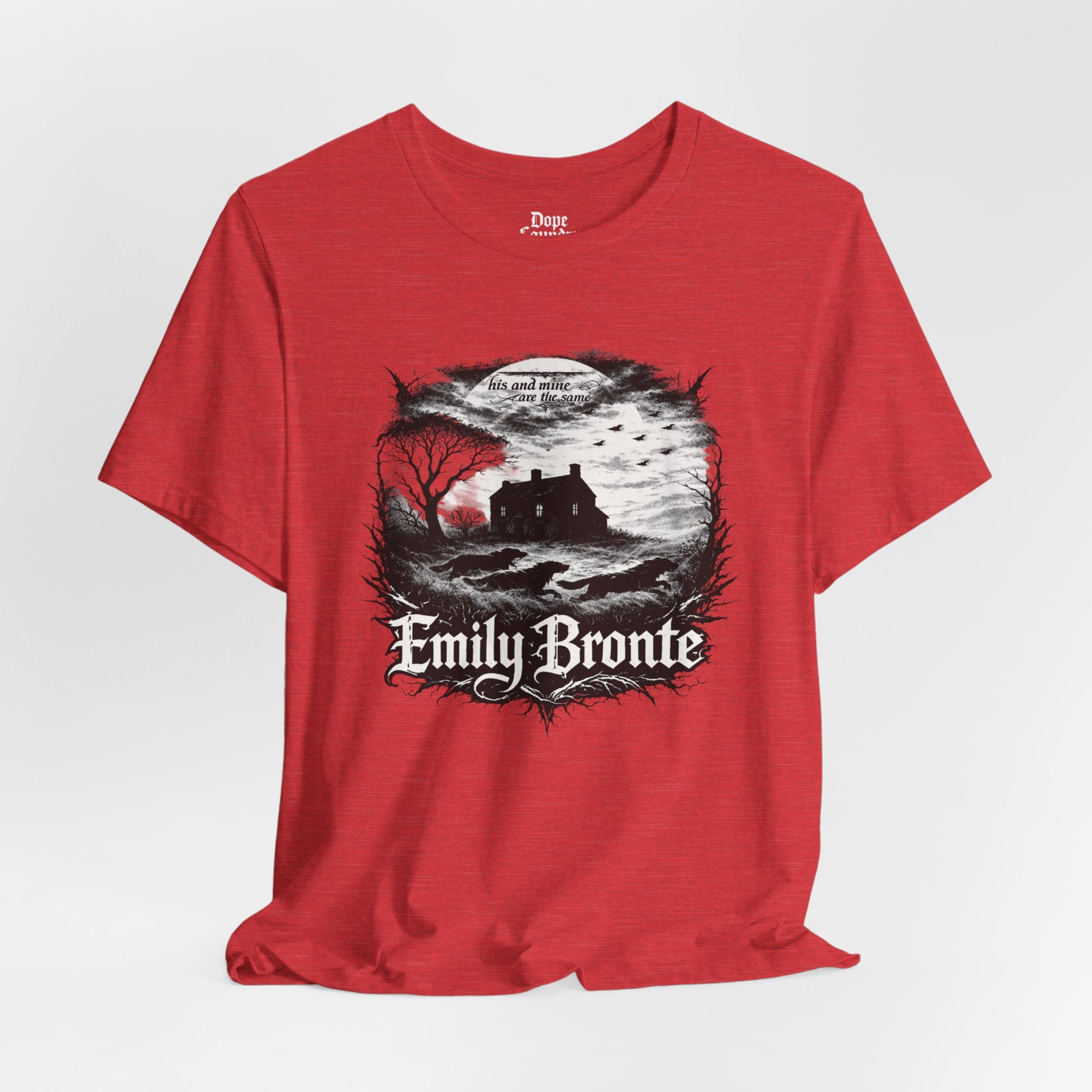 Emily Brontë Vintage Heavy Metal Graphic Tee — Literary Goth T-Shirt