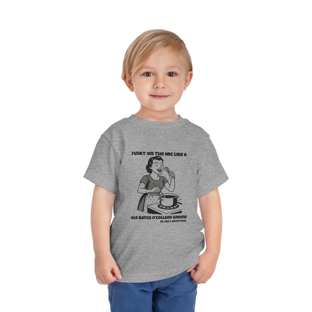 Toddler Tee - Funky on the Mic - Retro Graphic Kids Shirt