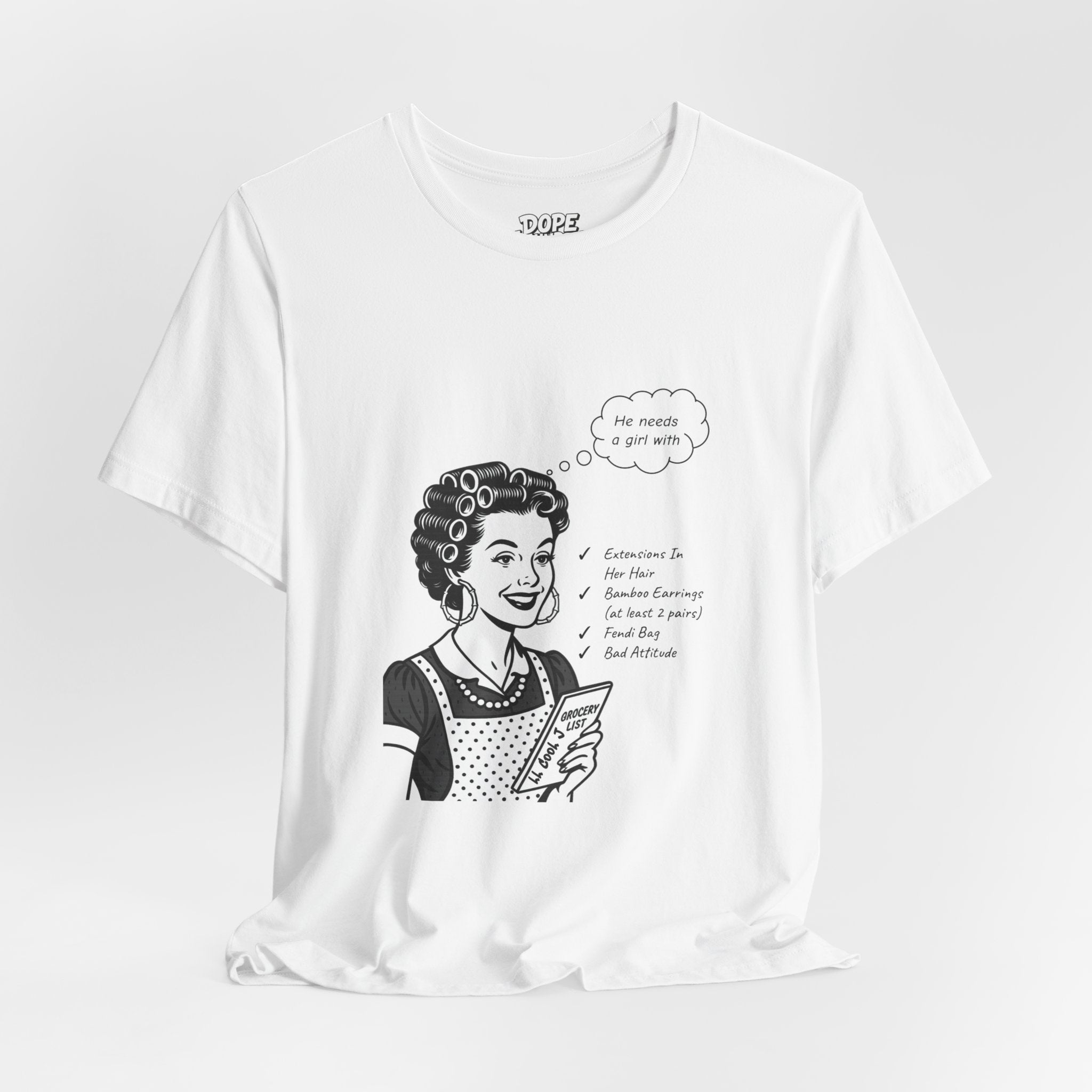LL Cool J Music Mash-up/ Vintage 50s Housewife - "Around the Way Girl" Unisex Tee