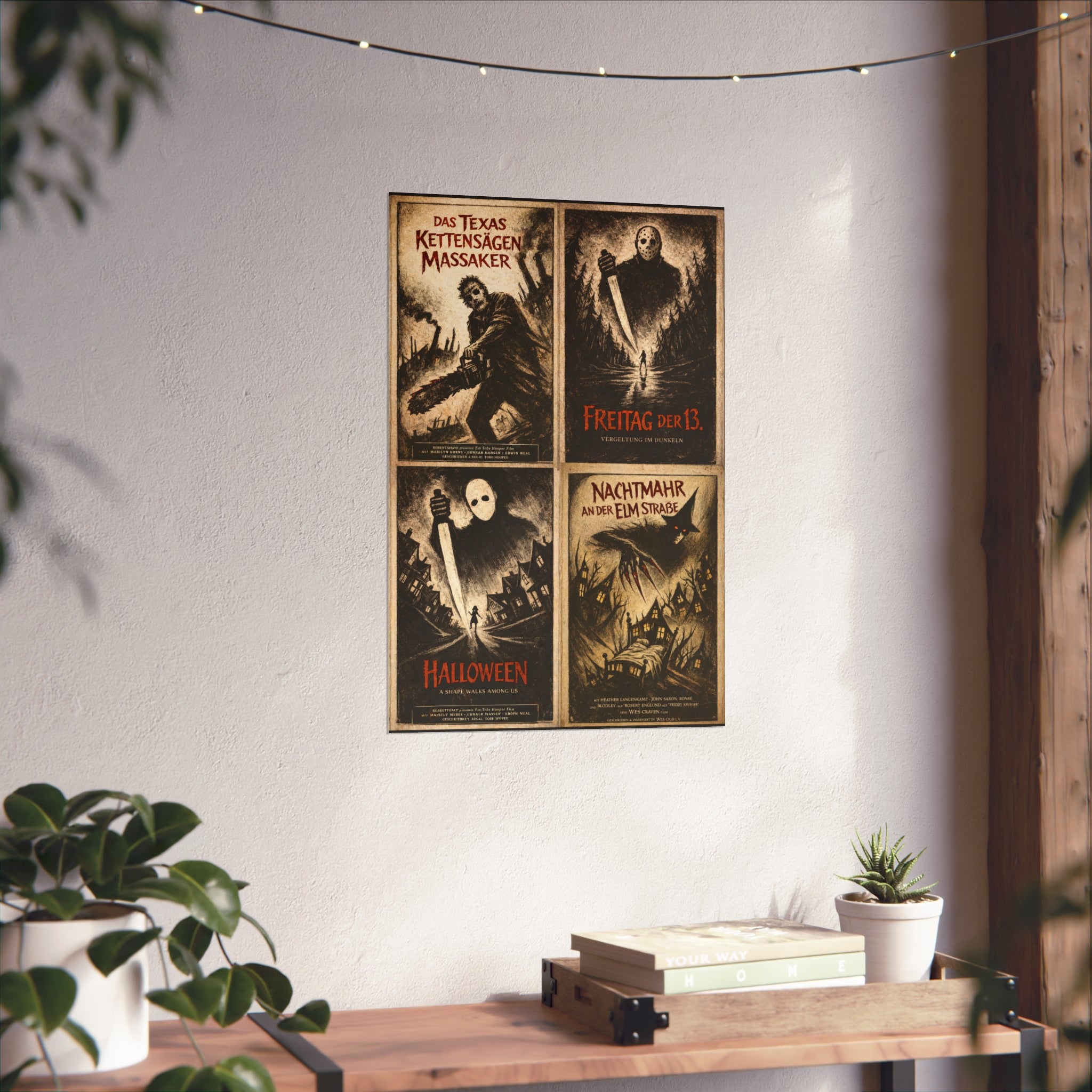 Horror Film Club - Expressionist Vintage Horror Poster