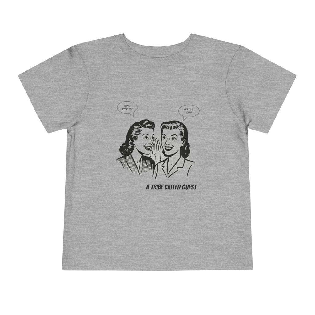 Toddler Tee - Can I Kick It? - Retro Graphic Kids Shirt