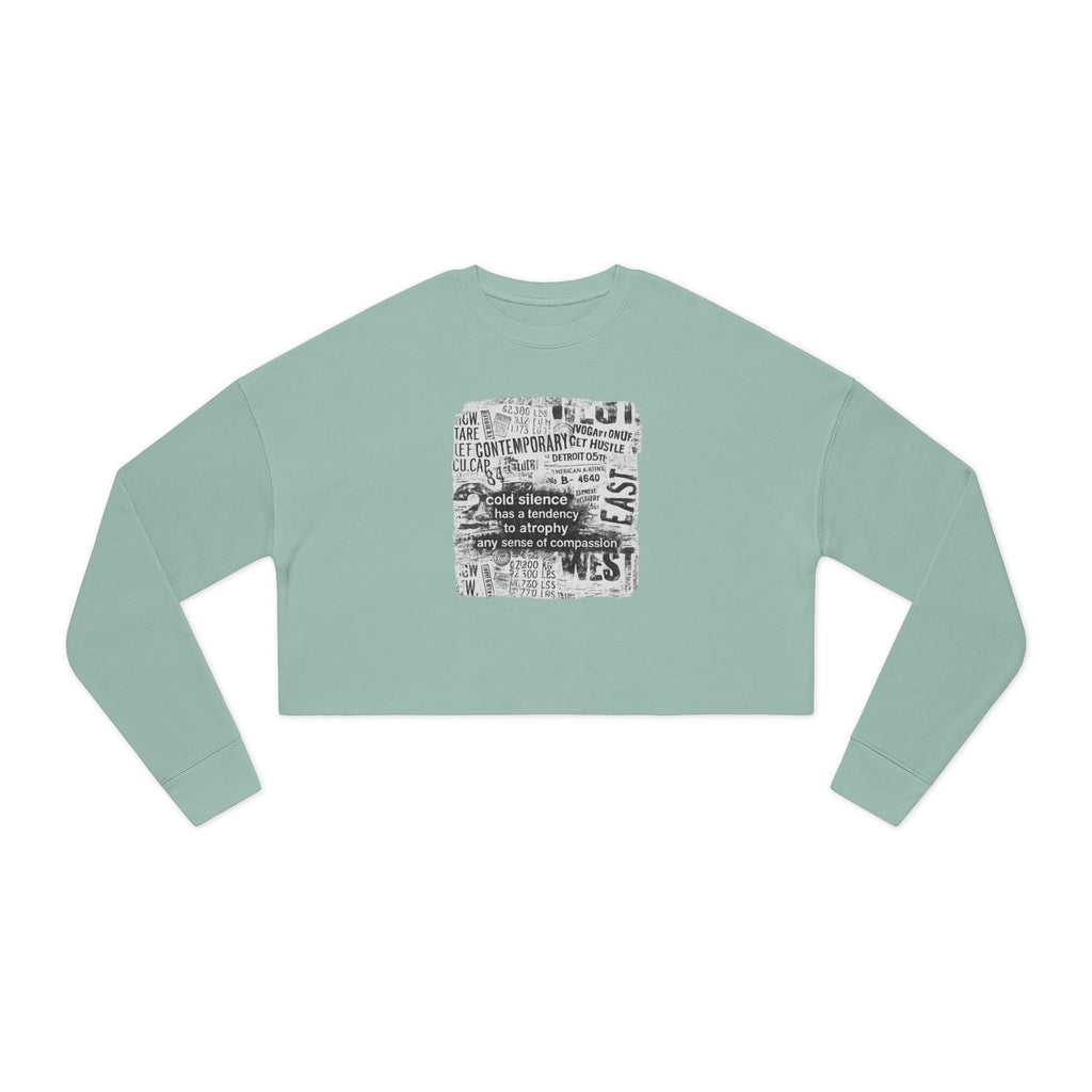 cold silence - cropped sweatshirt