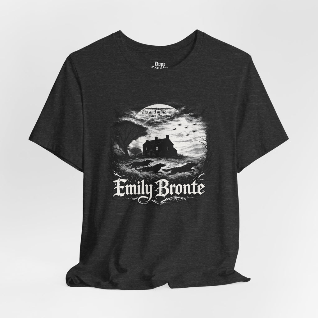 Emily Brontë Vintage Heavy Metal Graphic Tee — Literary Goth T-Shirt